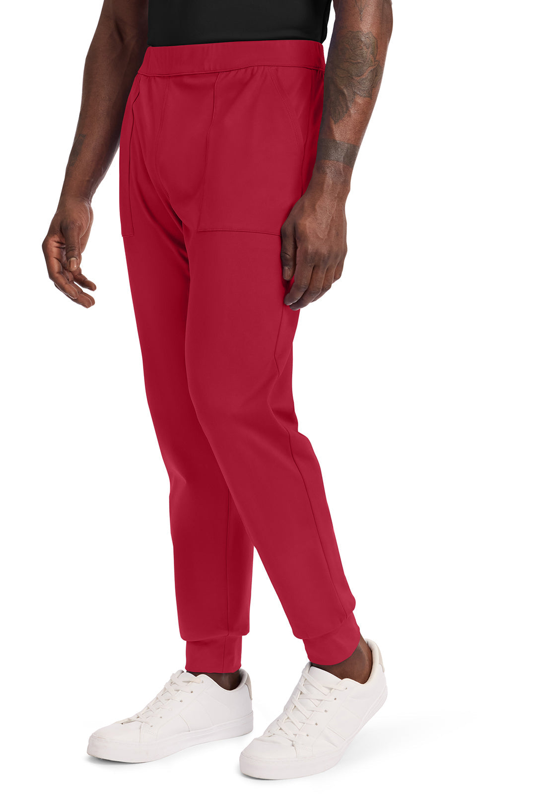 Achieve CK034 Men's Pull-on Jogger Pants Red Image
