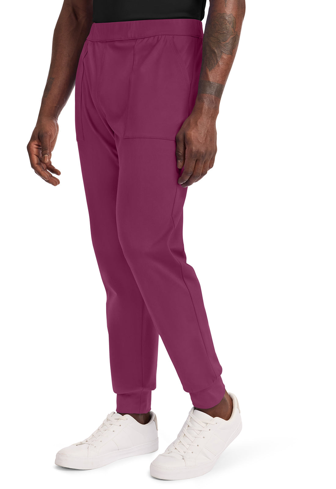 Achieve CK034 Men's Pull-on Jogger Pants Wine Image