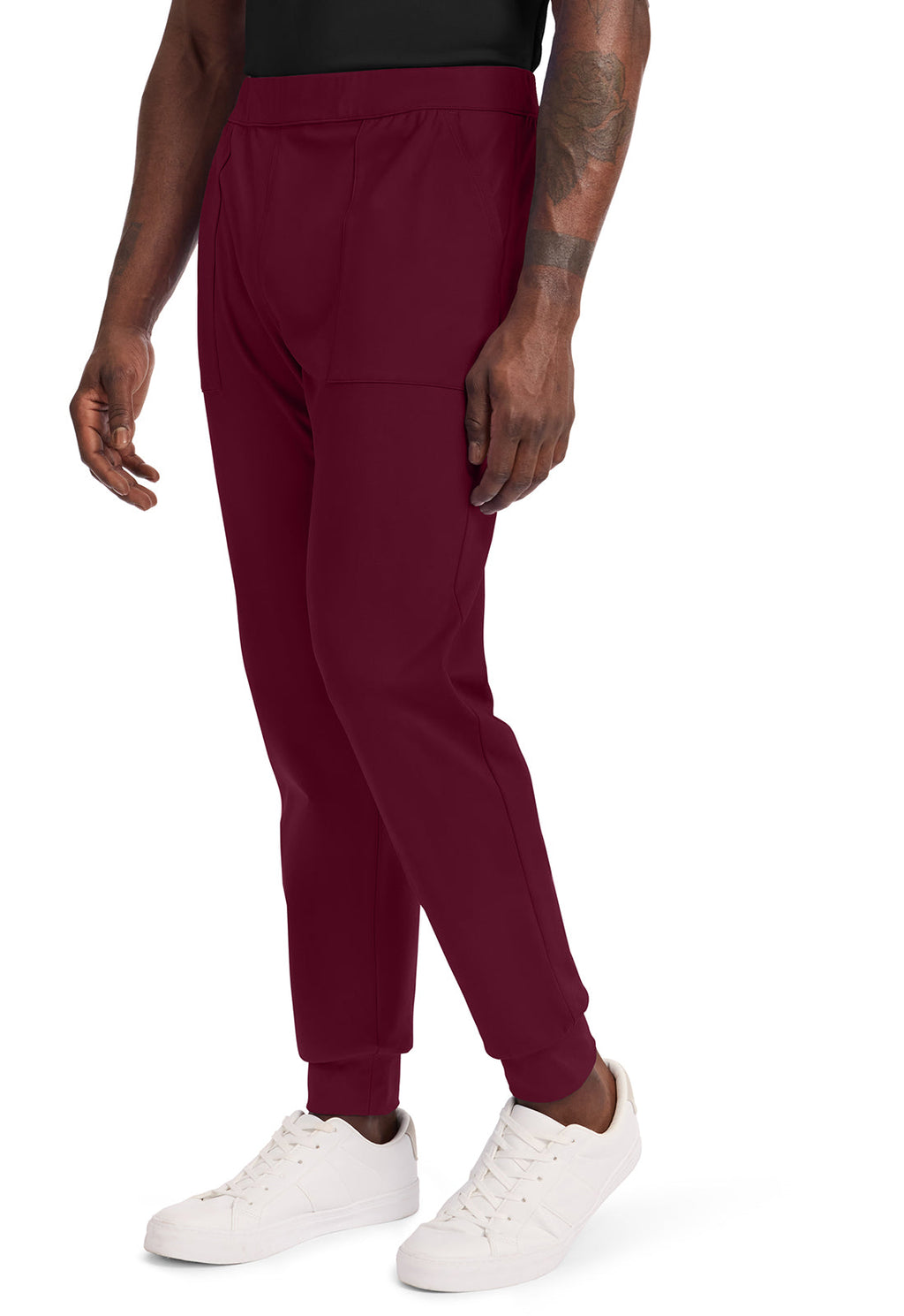 Achieve CK034 Men's 5 Pocket Jogger Pants Wine