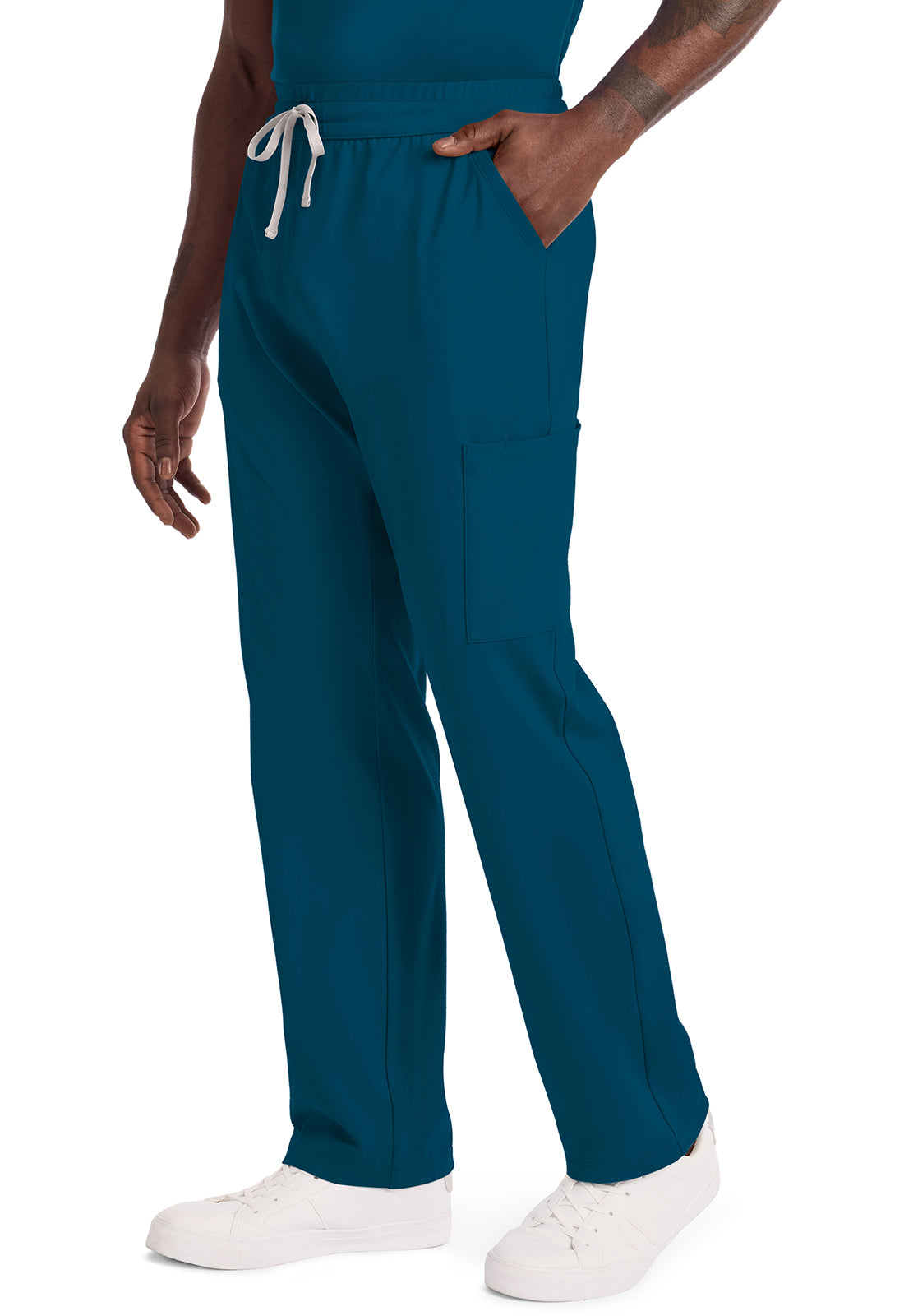 Achieve CK036 Men's 5 Pocket Straight Leg Pant Caribbean Blue