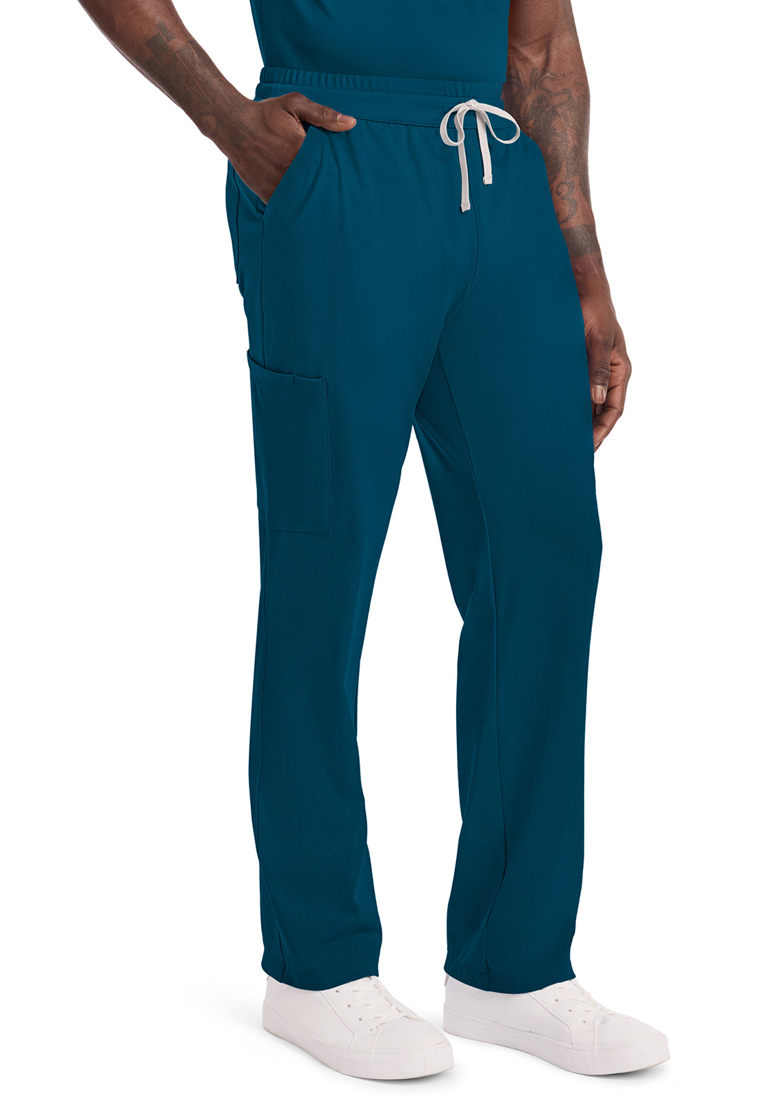 Achieve CK036 Men's 5-Pocket Straight Leg Pants Caribbean Blue