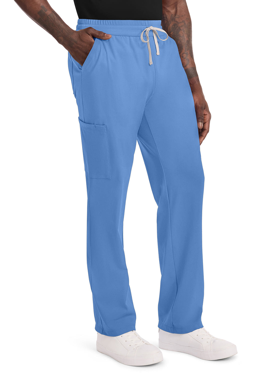 Achieve CK036 Men's 5 Pocket Straight Leg Pant Ciel Image 5