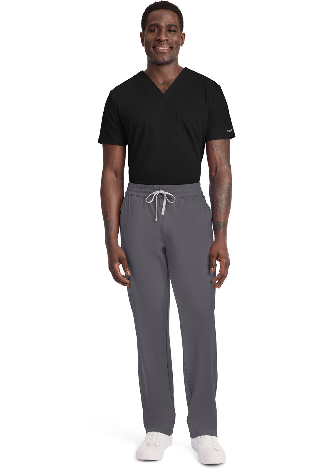 Achieve CK036 Men's 5 Pocket Straight Leg Pant Pewter