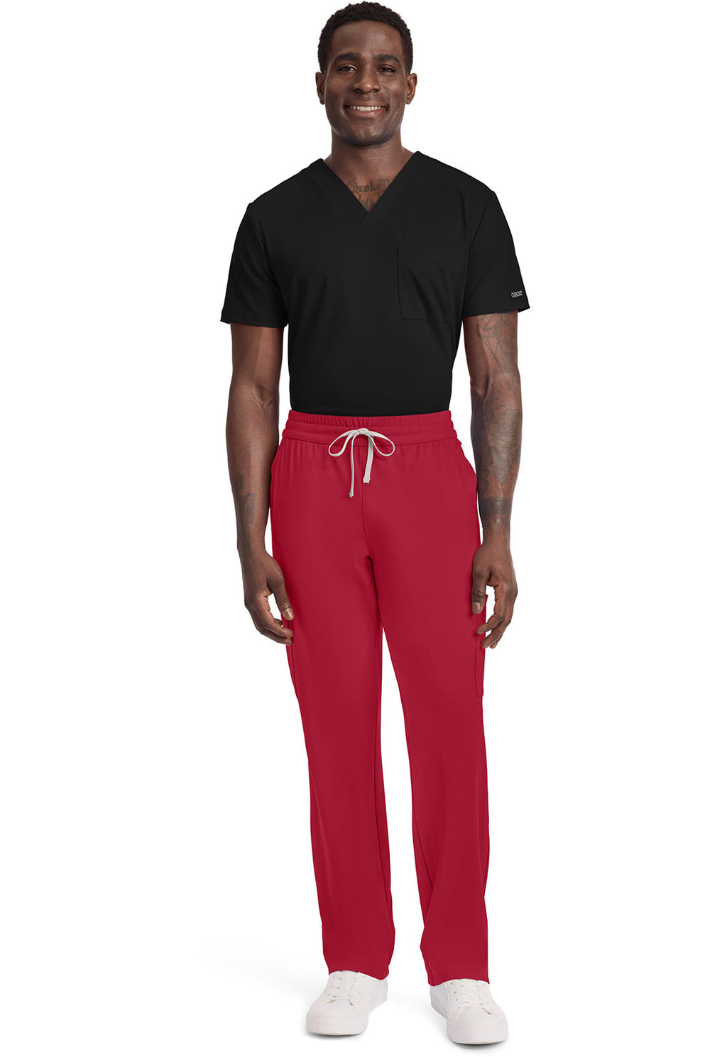 Achieve CK036 Men's 5 Pocket Straight Leg Pant Red