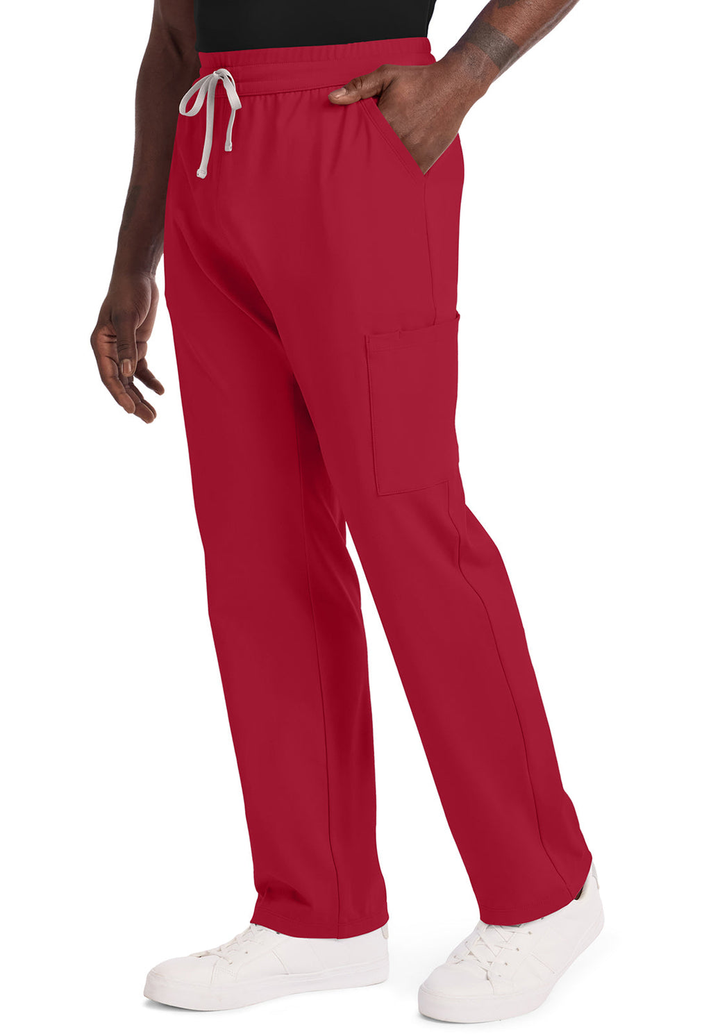 Achieve CK036 Men's 5 Pocket Straight Leg Pant Red