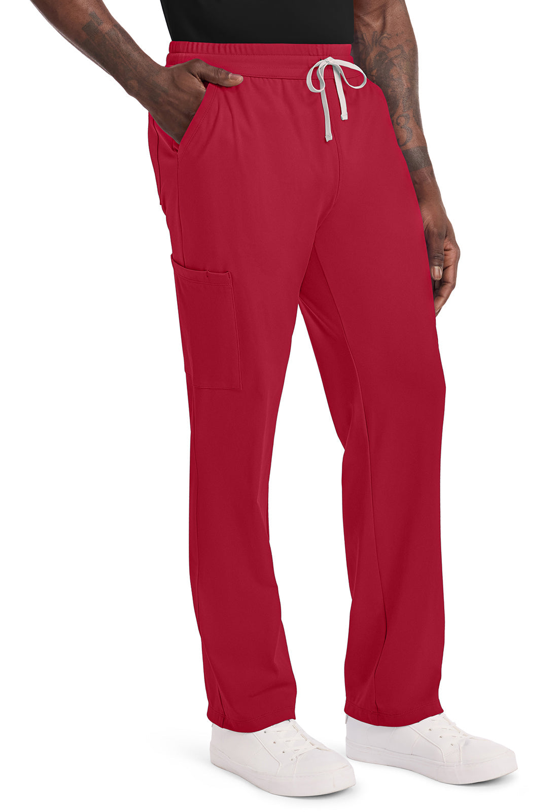 Achieve CK036 Men's 5 Pocket Straight Leg Pant Red