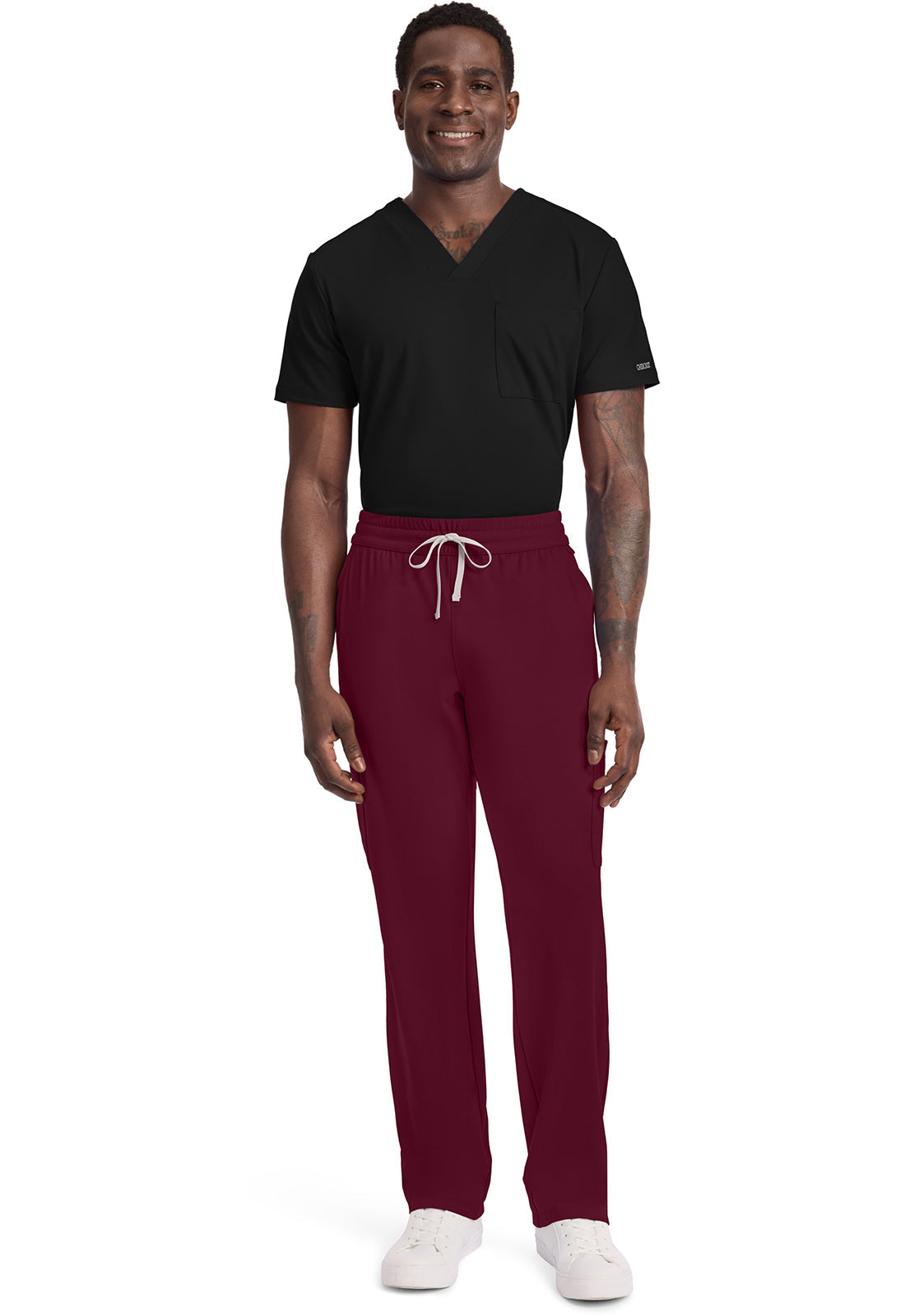 Achieve CK036 Men's 5 Pocket Straight Leg Pant Wine