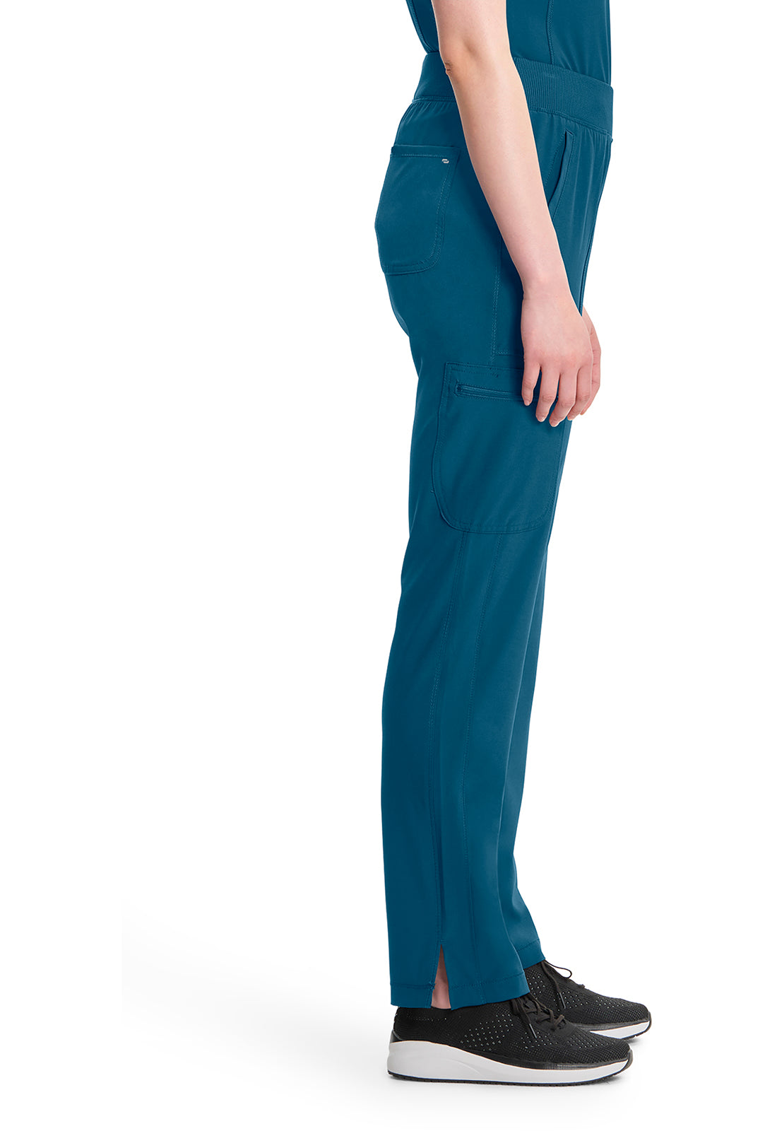 Infinity CK065A Women's Mid Rise Tapered Leg Pull-on Scrub Pants Caribbean Blue