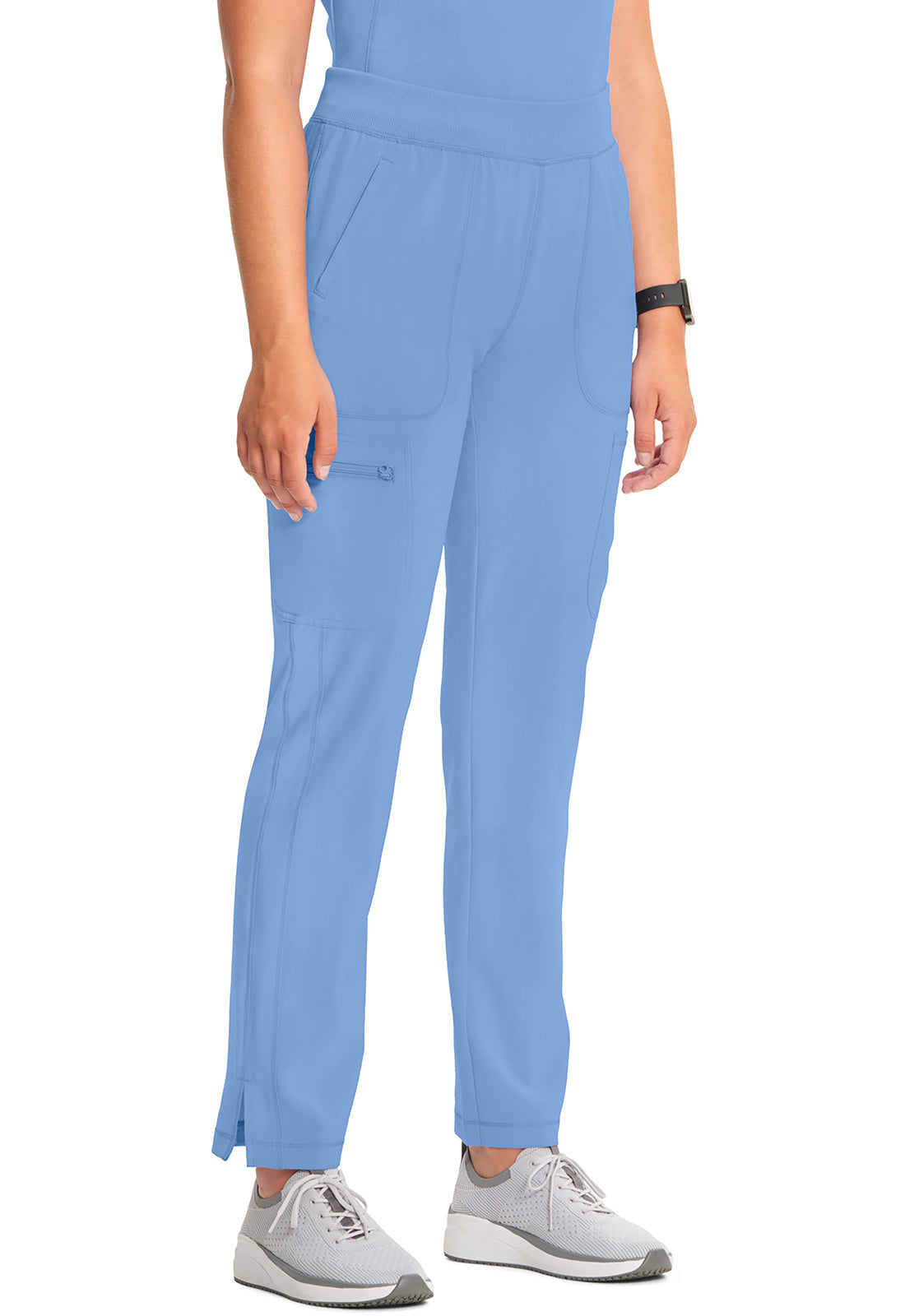 Infinity CK065A Women's Mid Rise Tapered Leg Pull-on Scrub Pants Ciel