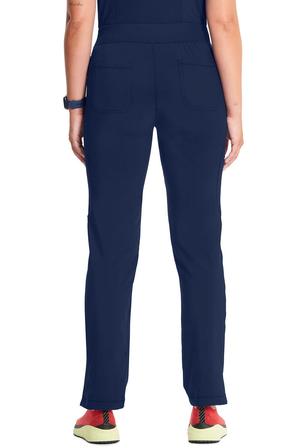 Infinity CK065A Women's Mid Rise Tapered Leg Pull-on Scrub Pants Navy