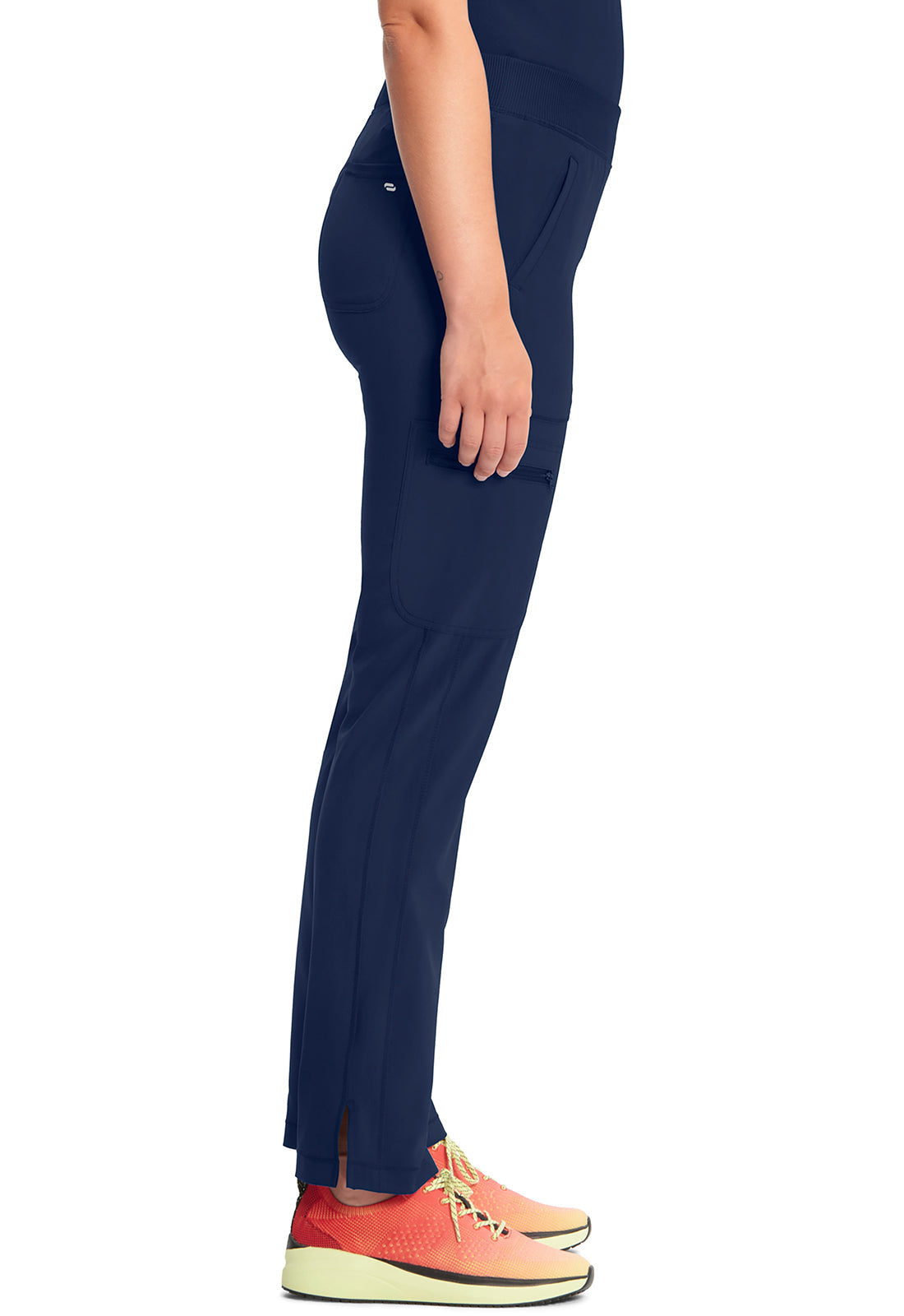 Infinity CK065A Women's Mid Rise Tapered Leg Pull-on Scrub Pants Navy