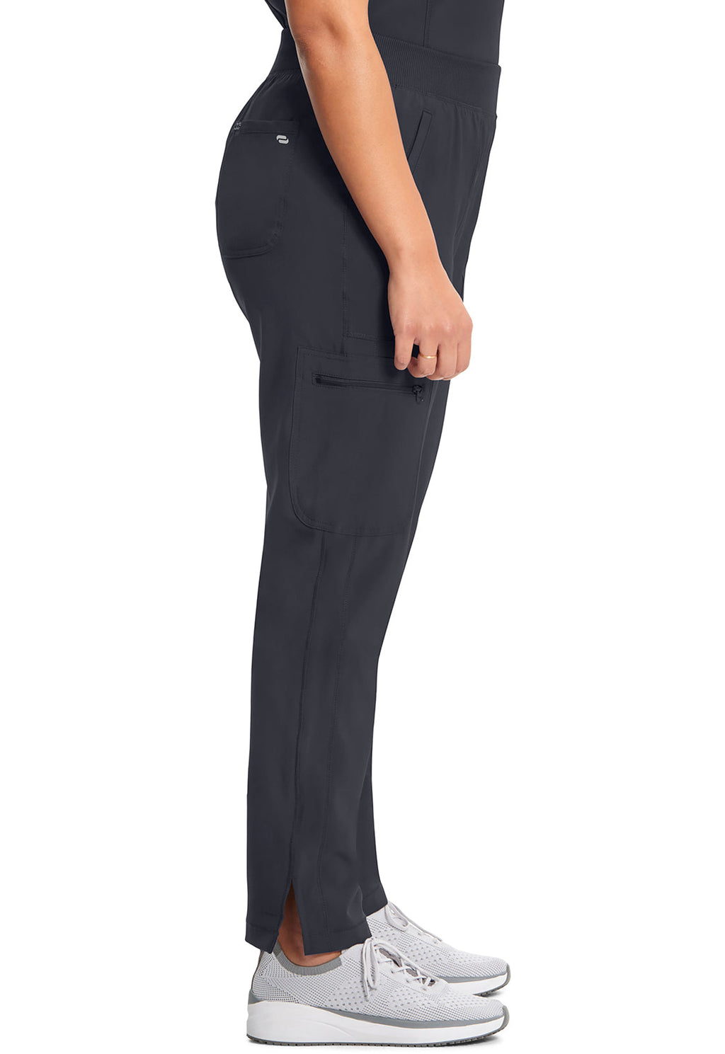 Infinity CK065A Women's Mid Rise Tapered Leg Pull-on Scrub Pants Pewter