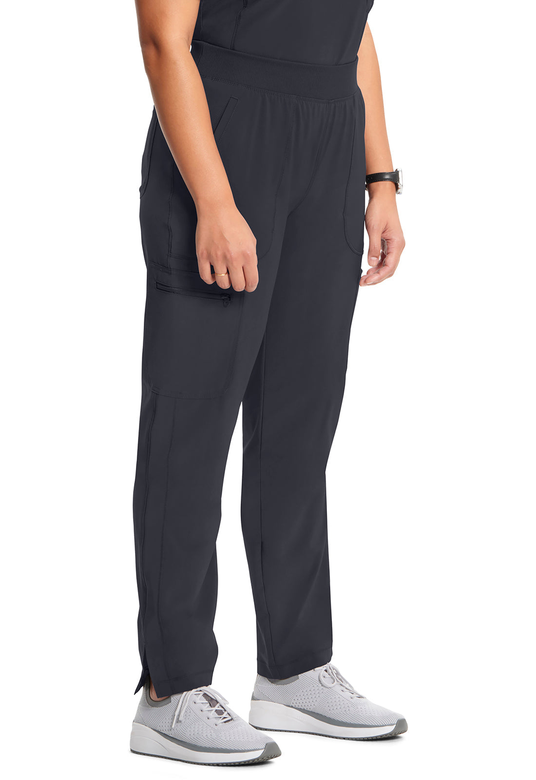 Infinity CK065A Women's Mid Rise Tapered Leg Pull-on Scrub Pants Pewter
