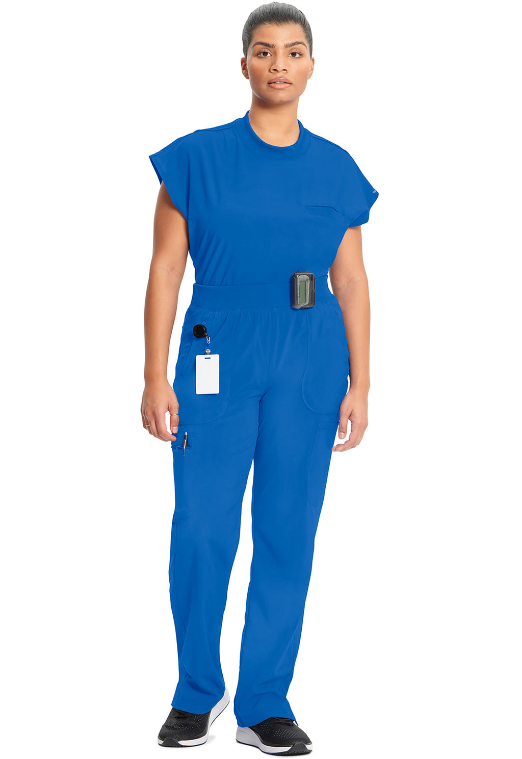 Infinity CK065A Women's Mid Rise Tapered Leg Pull-on Scrub Pants Royal