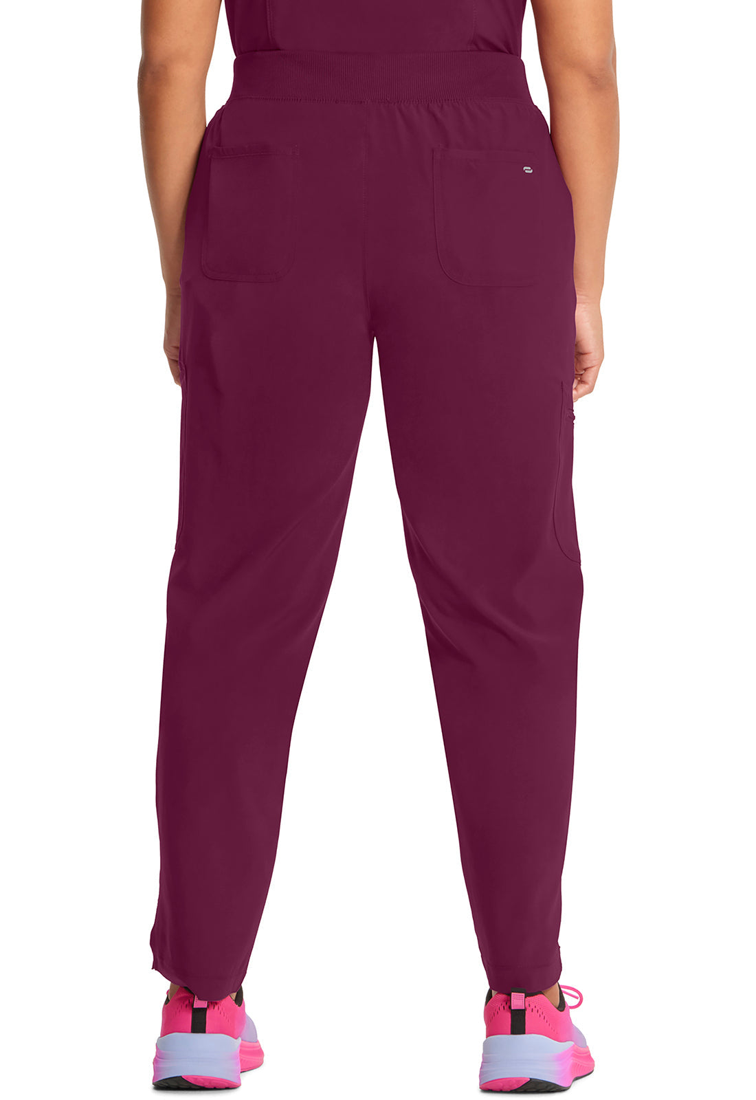 Infinity CK065A Women's Mid Rise Tapered Leg Pull-on Scrub Pants Wine