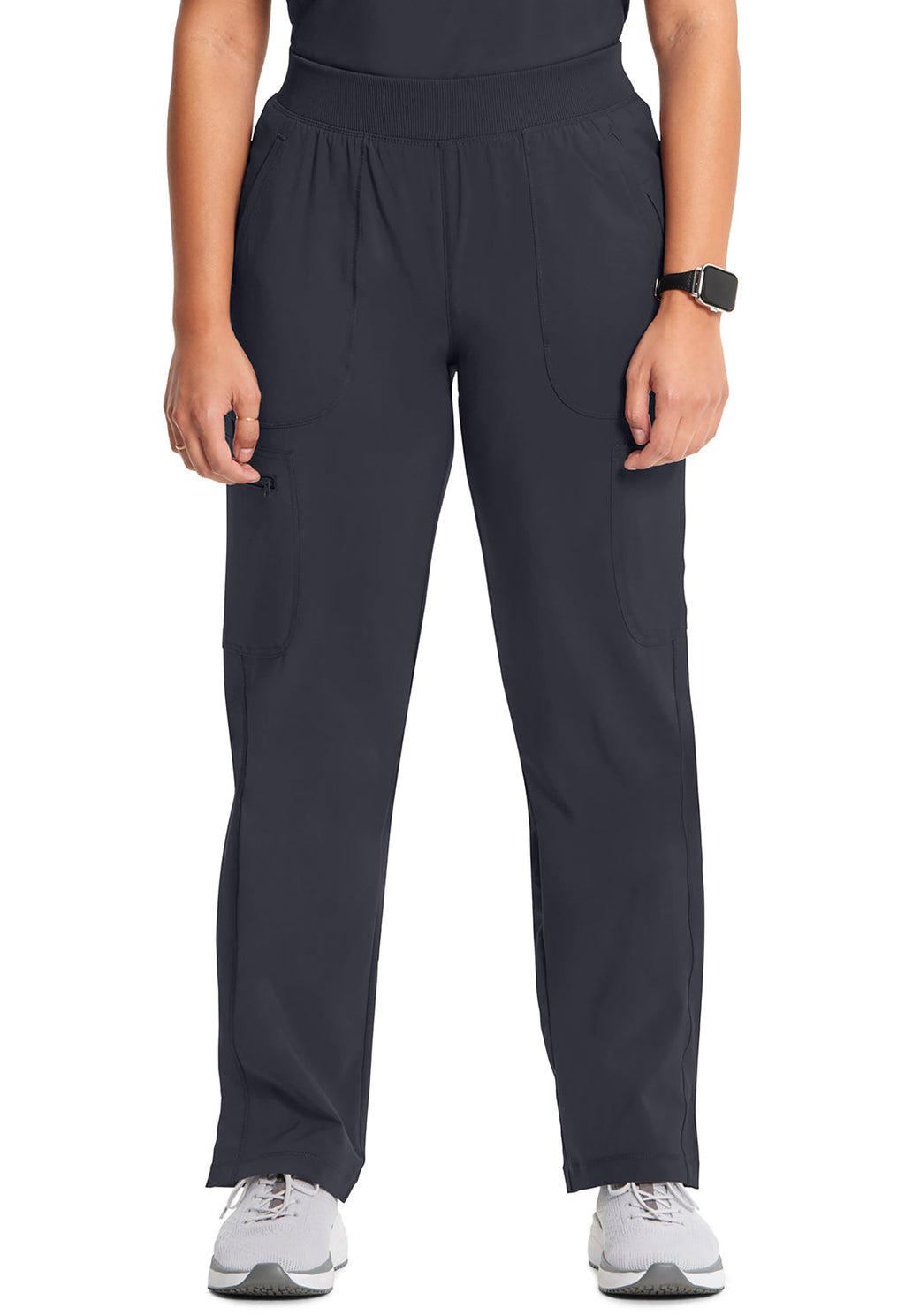 Infinity CK065A Women's Mid Rise Tapered Leg Pull-on Scrub Pants Pewter