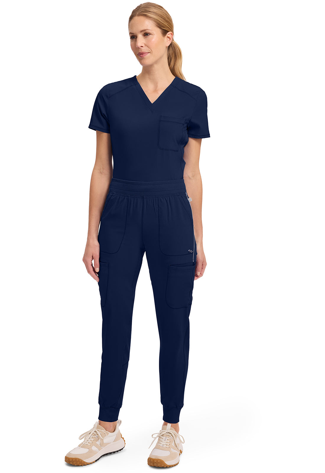Infinity CK080A Women's Mid Rise Scrub Joggers Navy