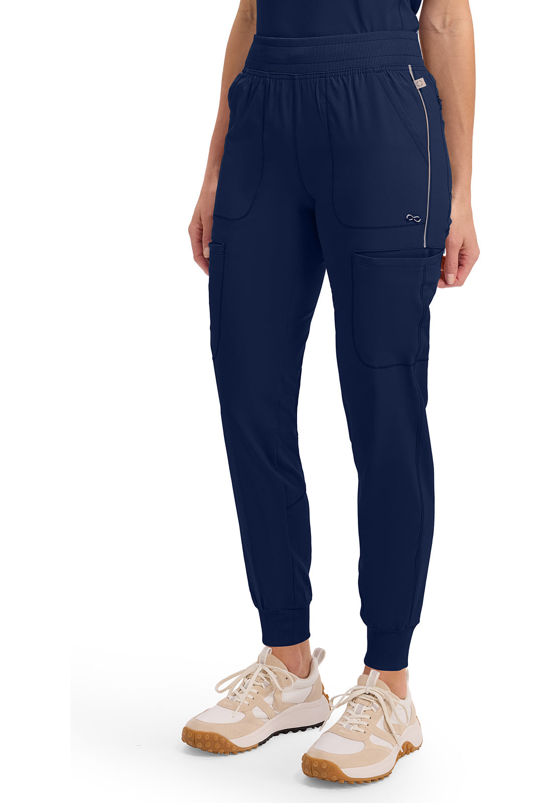 Infinity CK080A Women's Mid Rise Scrub Joggers Navy