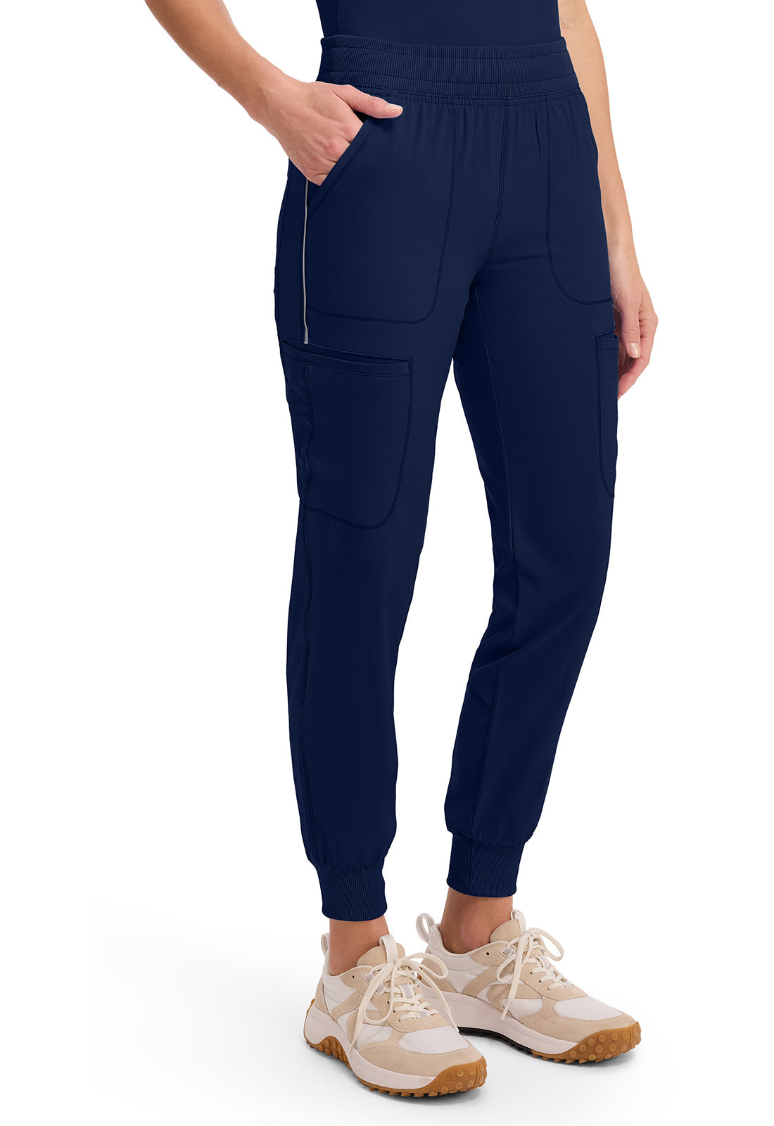 Infinity CK080A Women's Mid Rise Scrub Joggers Navy