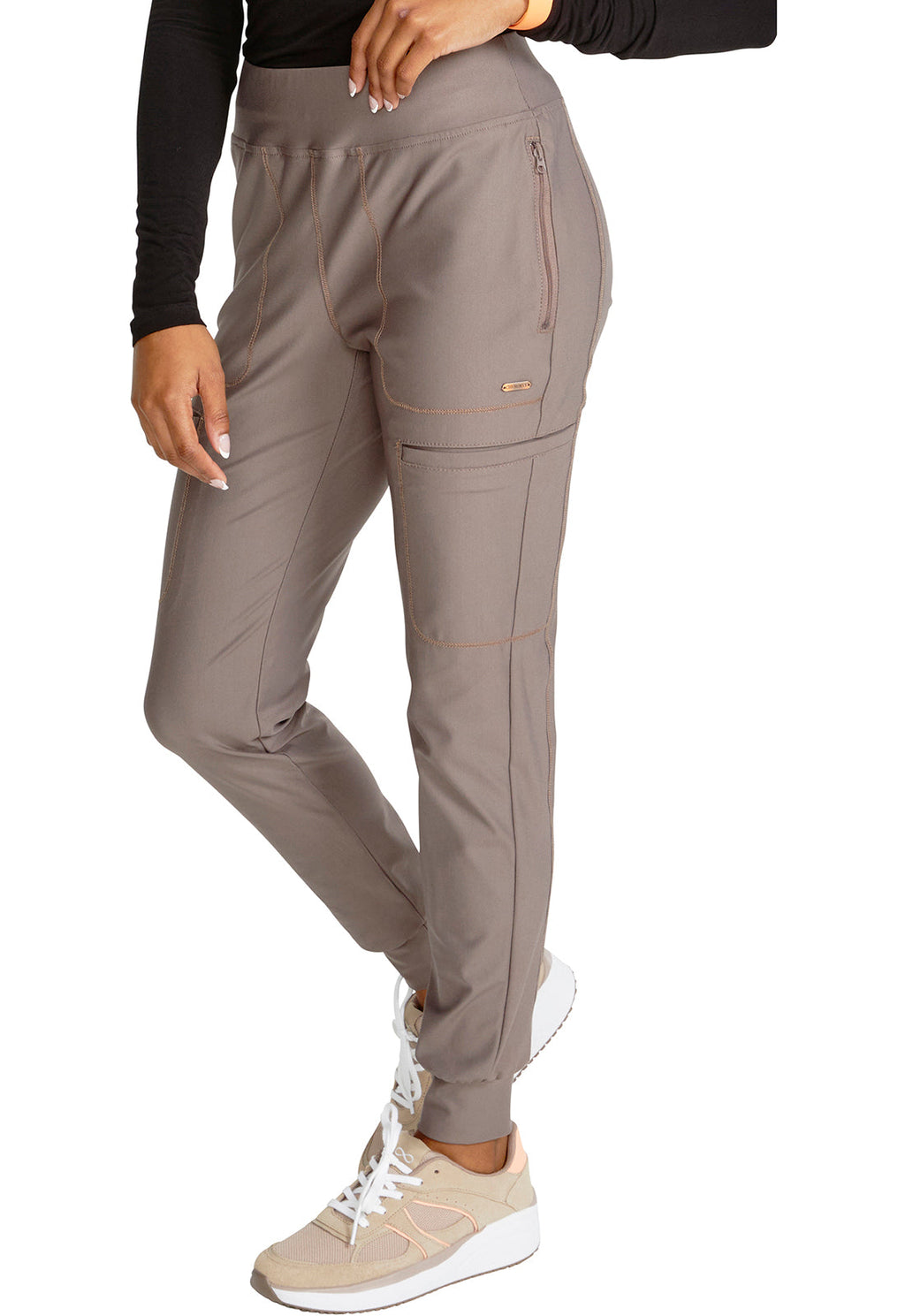 Form CK092 Mid Rise Tapered Leg Drawstring Pants Iron