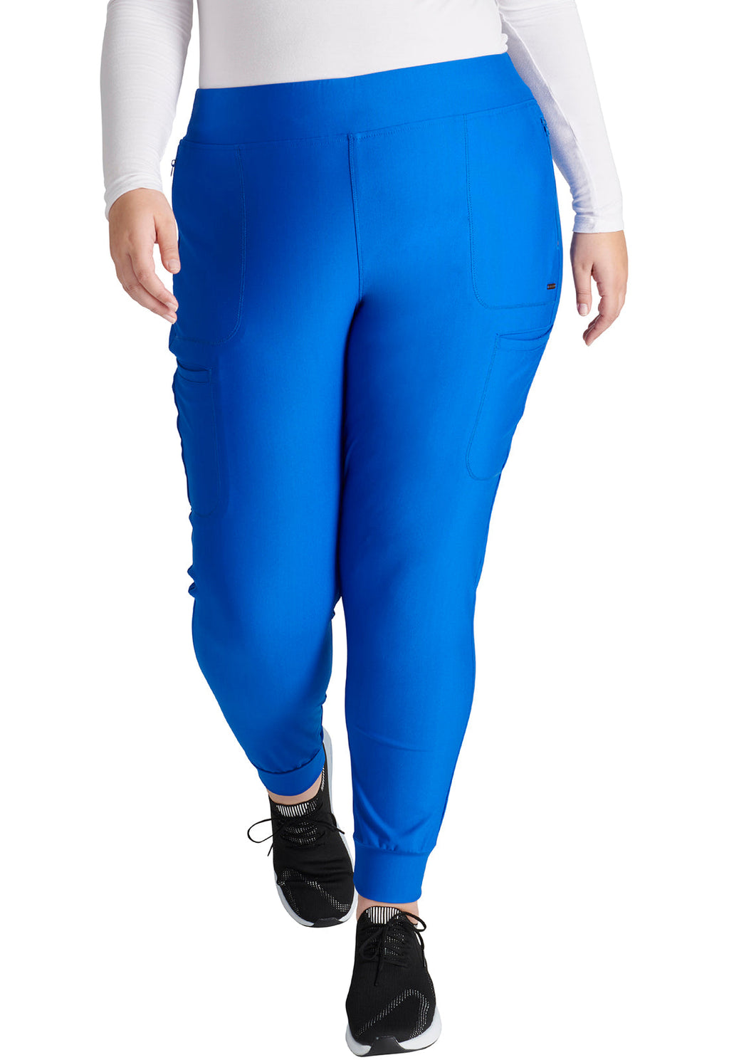 Form CK092 Mid Rise Tapered Leg Drawstring Pants Royal