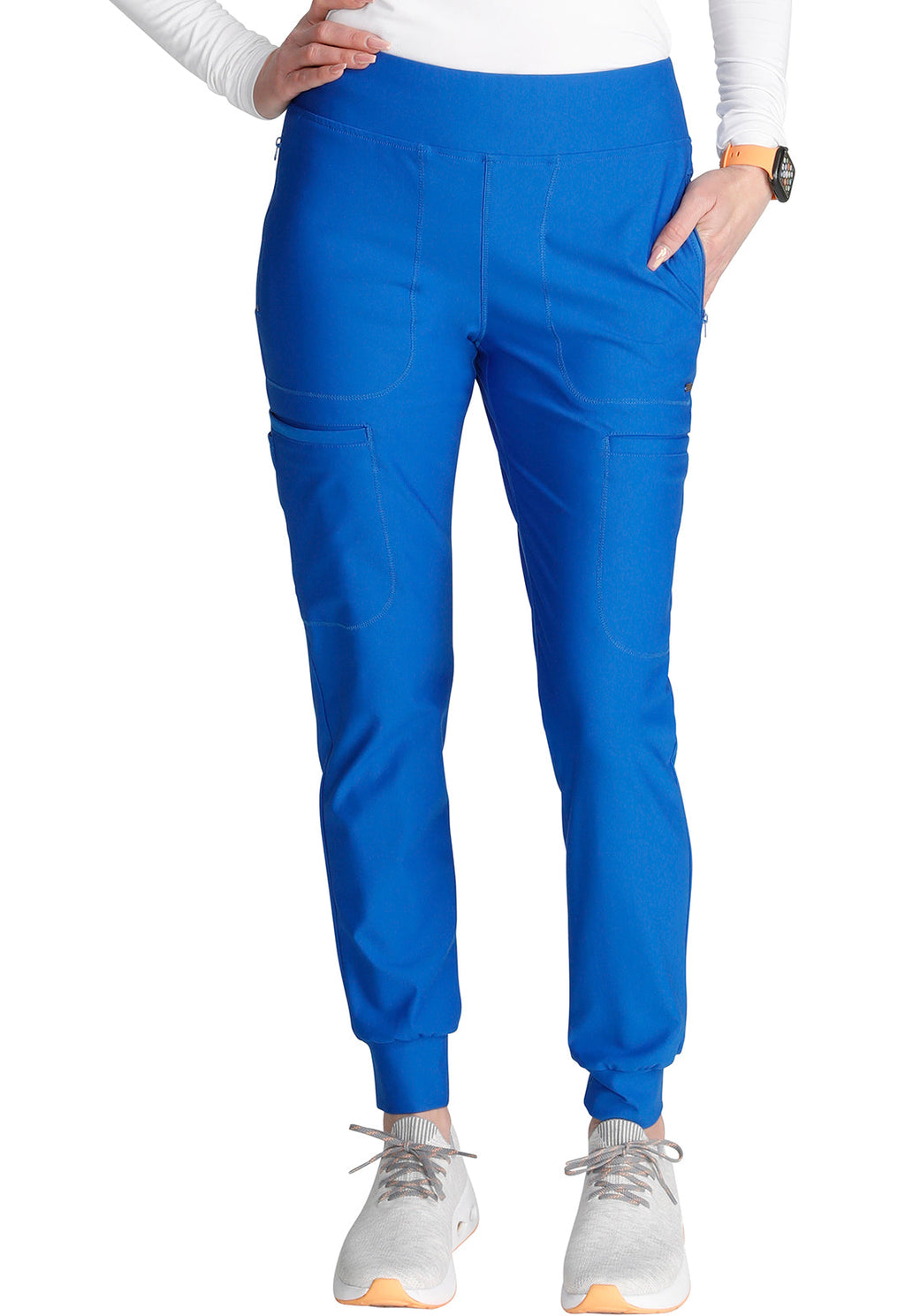 Form CK092 Mid Rise Tapered Leg Drawstring Pants Royal