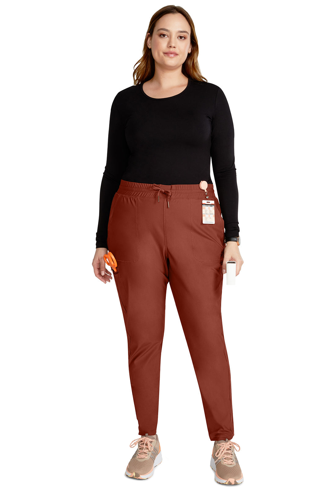 Form CK095 Mid Rise Tapered Leg Drawstring Pants MASALA