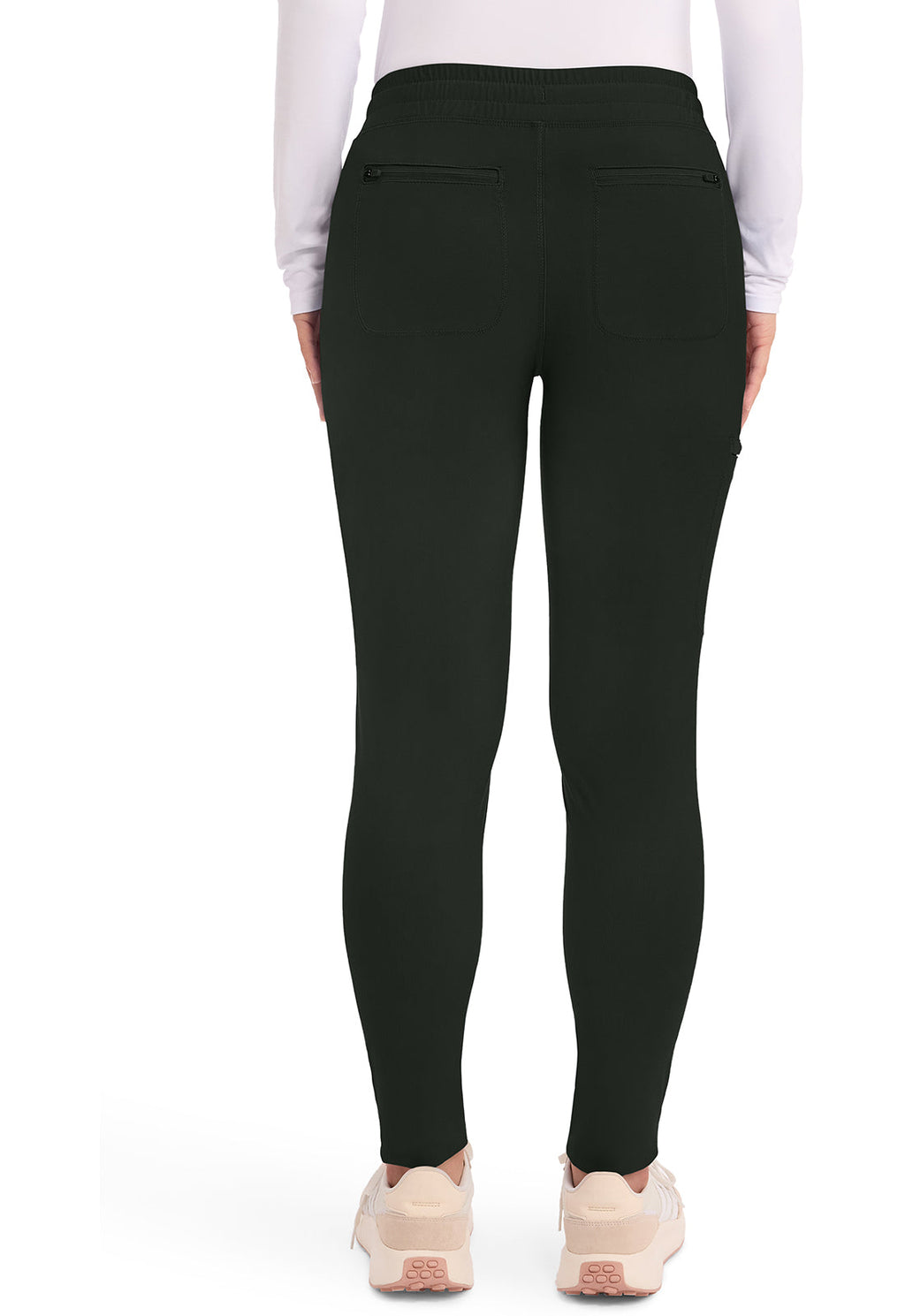 Form CK095 Women's Mid Rise Tapered Leg Drawstring Scrub Pants Olive Branch