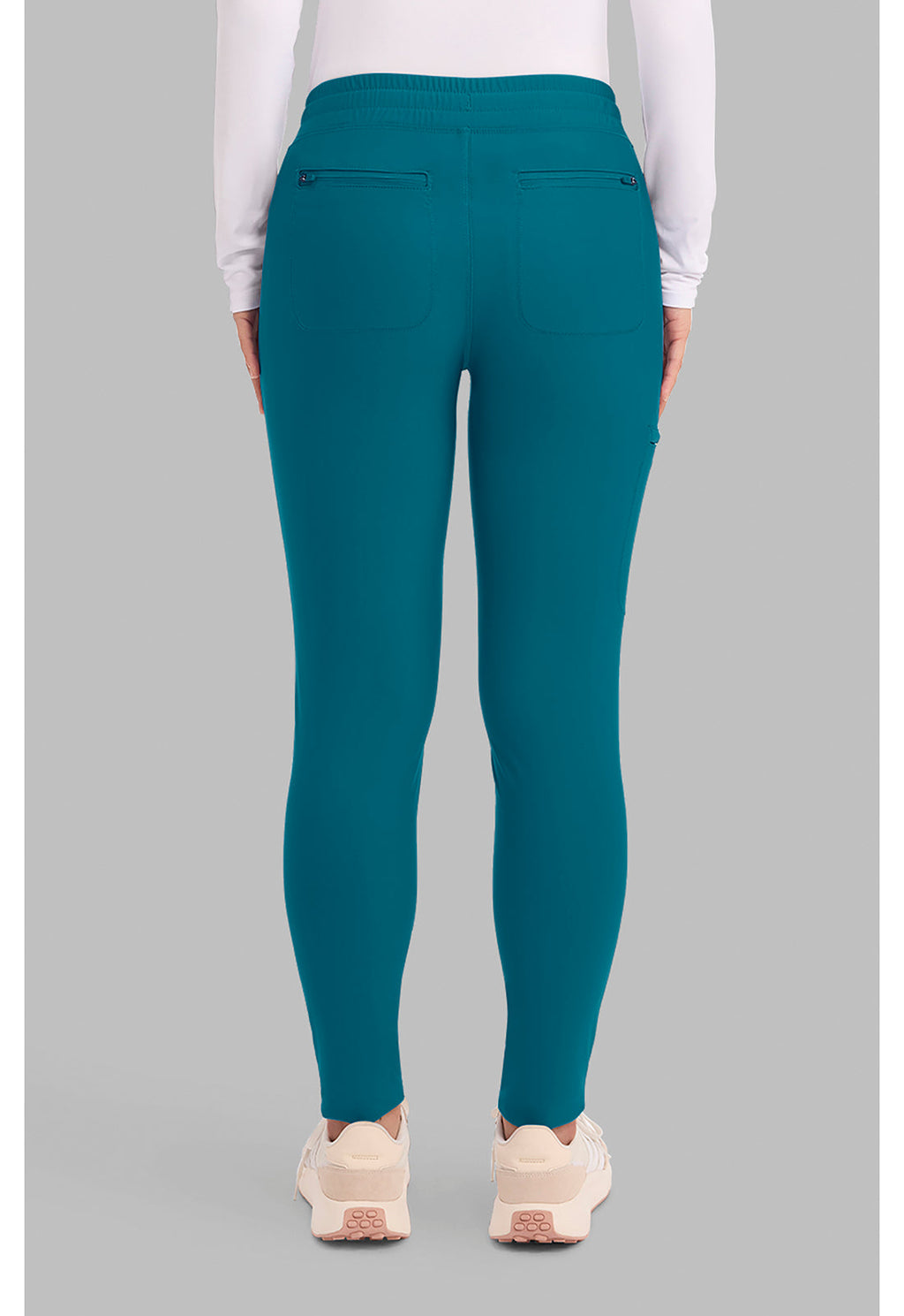 Form CK095 Women's Mid Rise Tapered Leg Drawstring Scrub Pants Paradise Cove