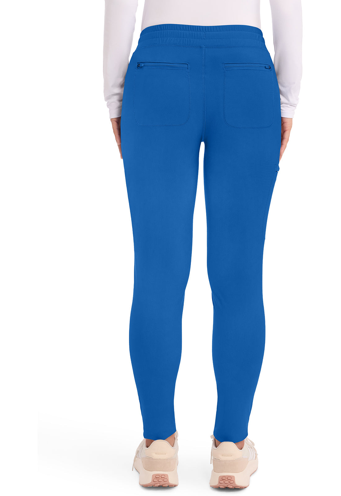 Form CK095 Women's Mid Rise Tapered Leg Drawstring Scrub Pants Royal