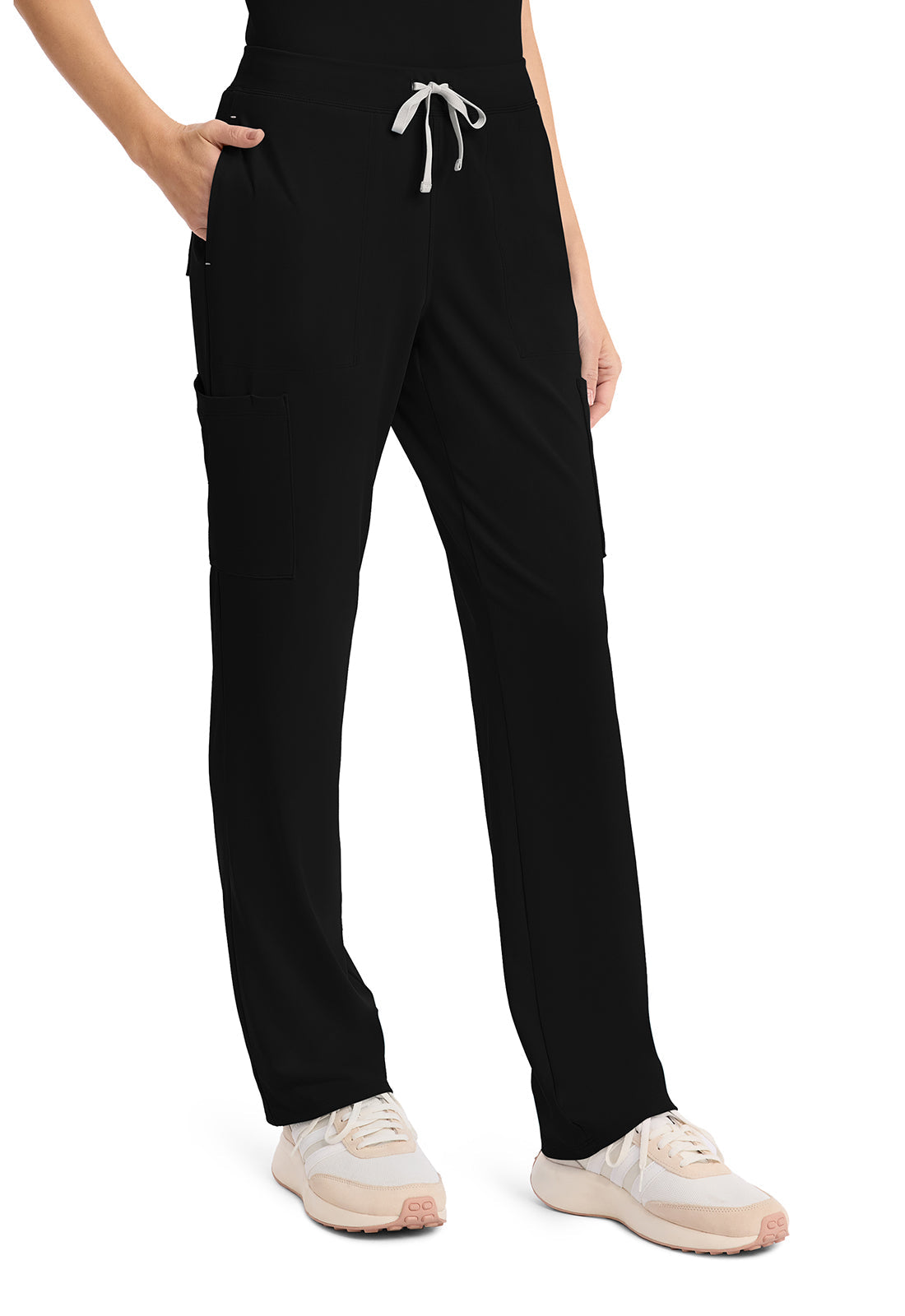Achieve CK096 Women's 5 Pocket Straight Leg Pant Black