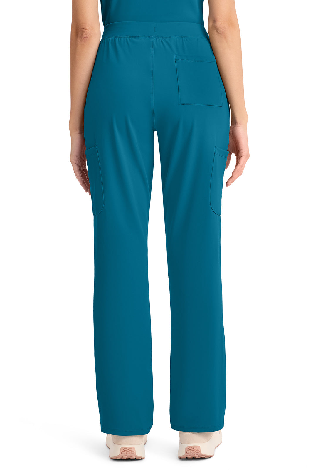 Achieve CK096 Women's 5 Pocket Straight Leg Pant Caribbean Blue