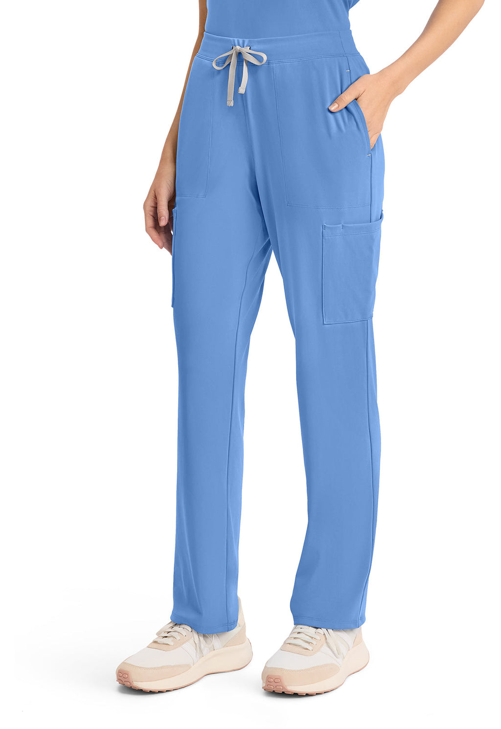 Achieve CK096 Women's 5-Pocket Straight Leg Scrub Pants Ciel