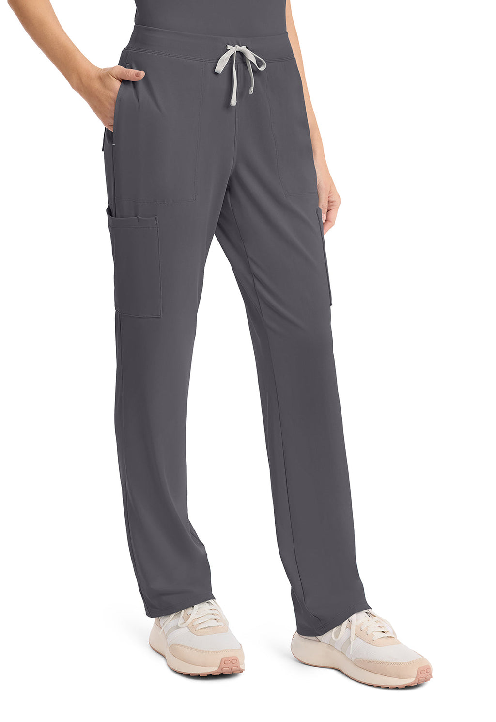 Achieve CK096 Women's 5 Pocket Straight Leg Pant Pewter