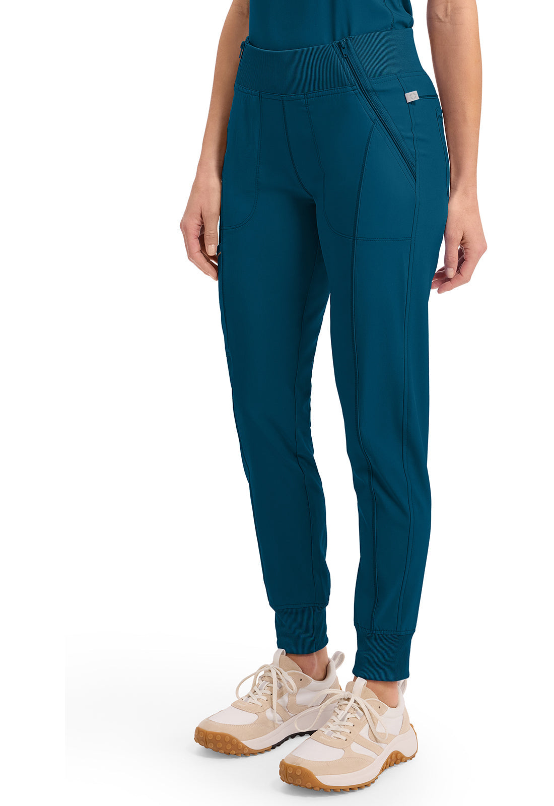 Infinity CK110A Women's Mid Rise Scrub Joggers Caribbean Blue