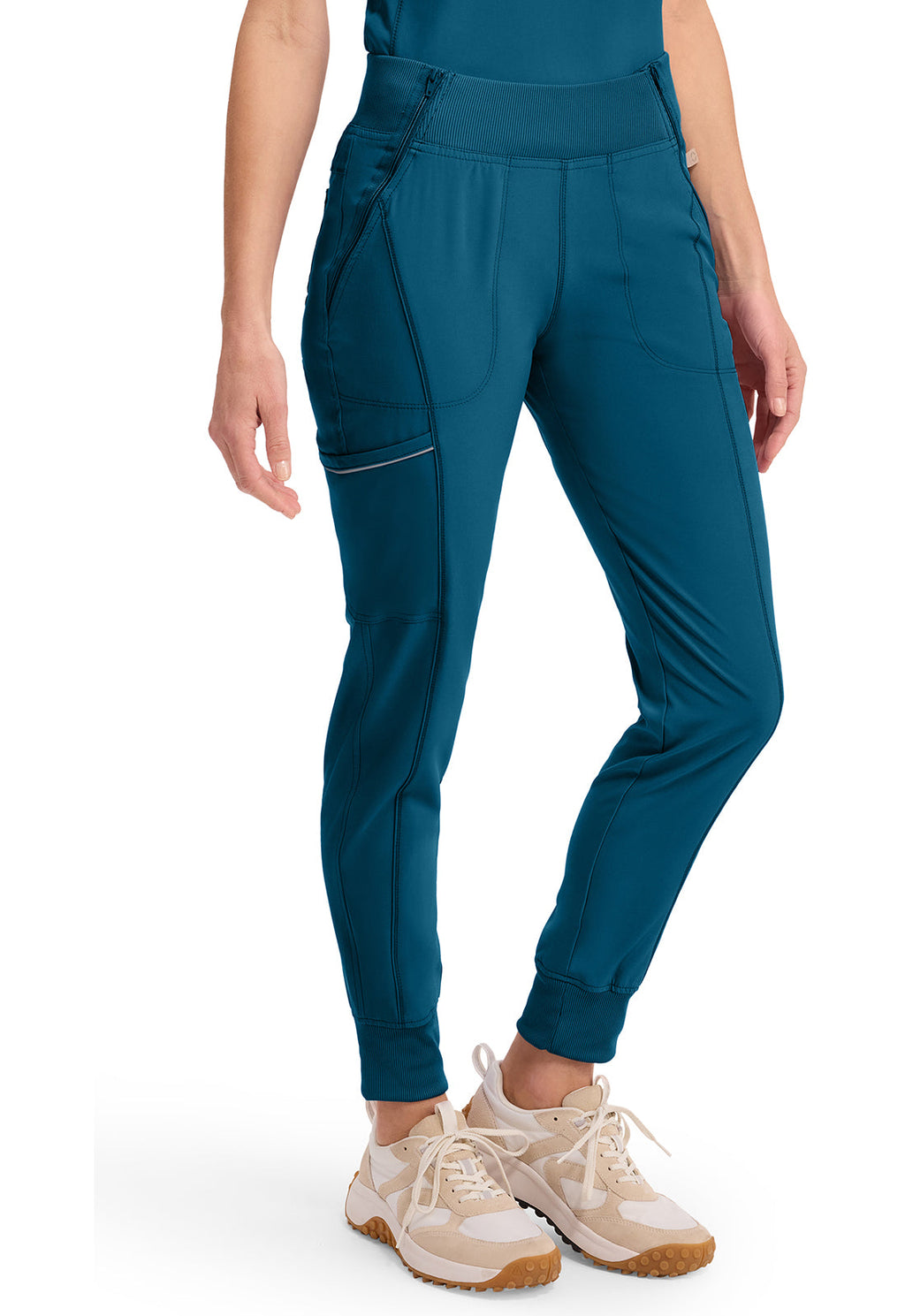 Infinity CK110A Women's Mid Rise Scrub Joggers Caribbean Blue