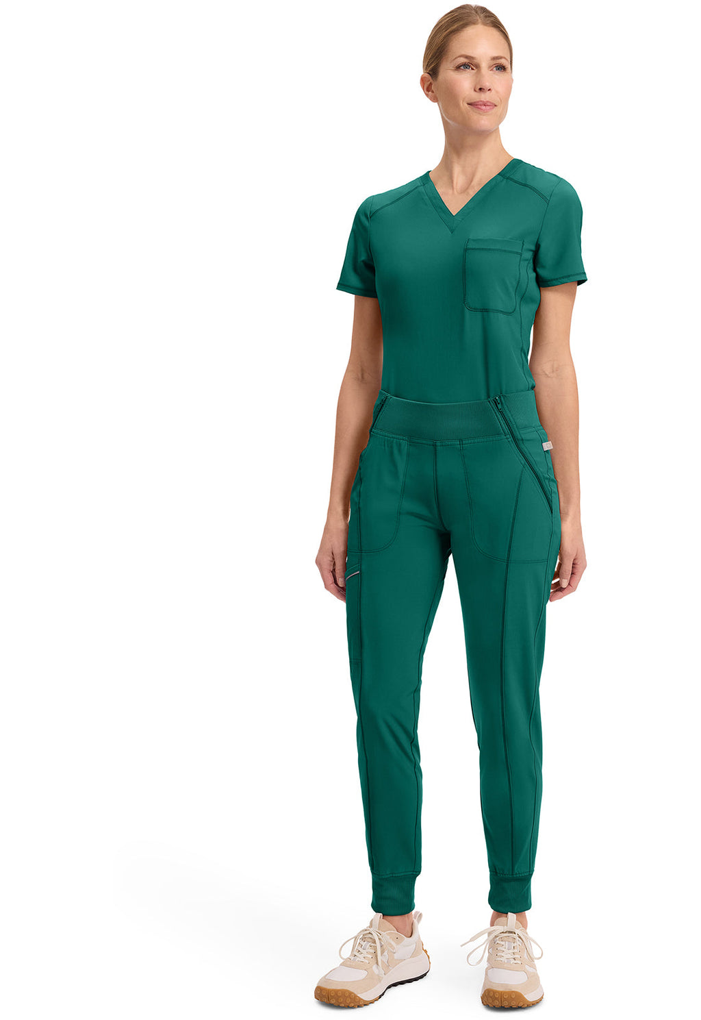 Infinity CK110A Women's Mid Rise Scrub Joggers Hunter Green