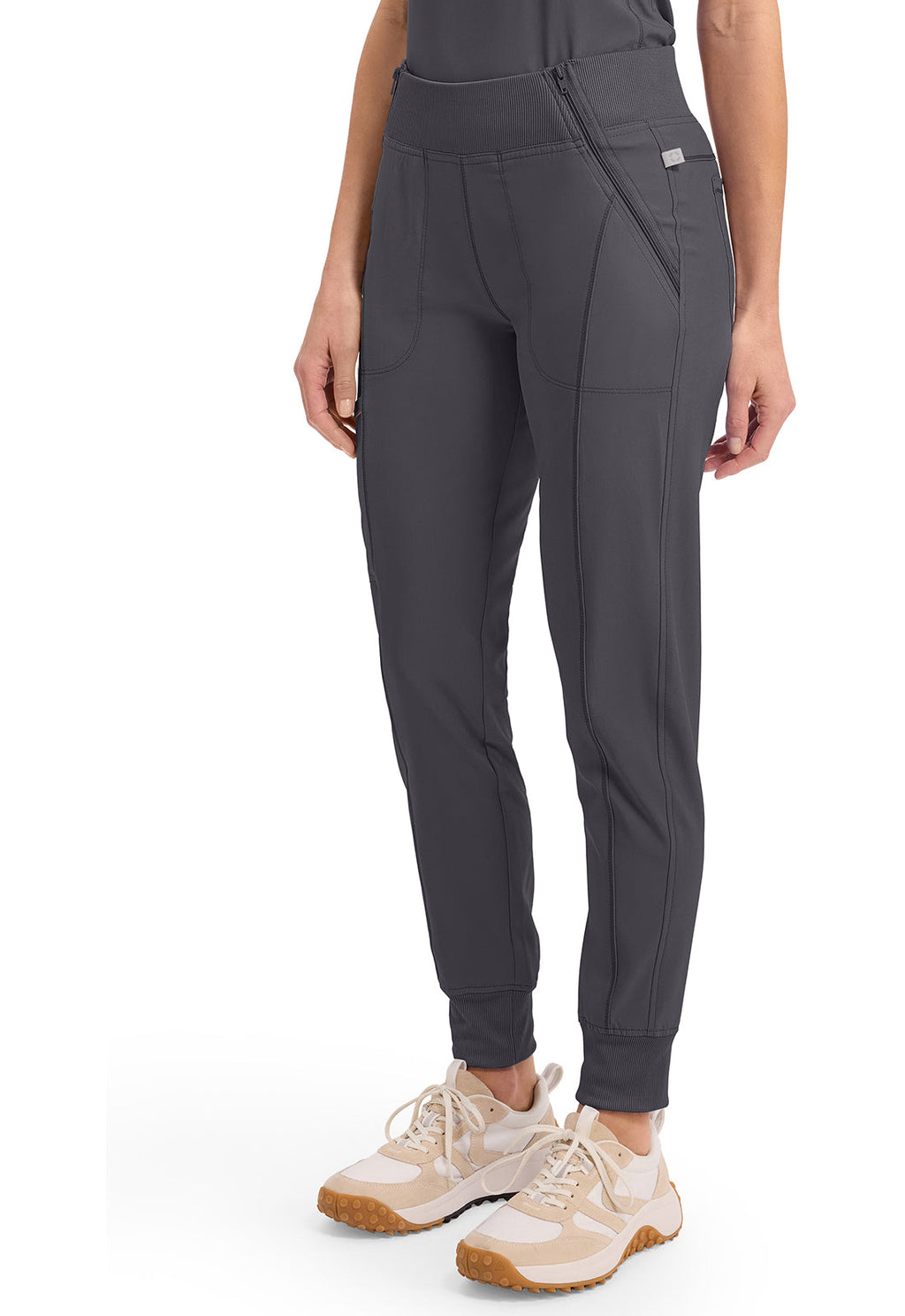 Infinity CK110A Women's Mid Rise Scrub Joggers Pewter