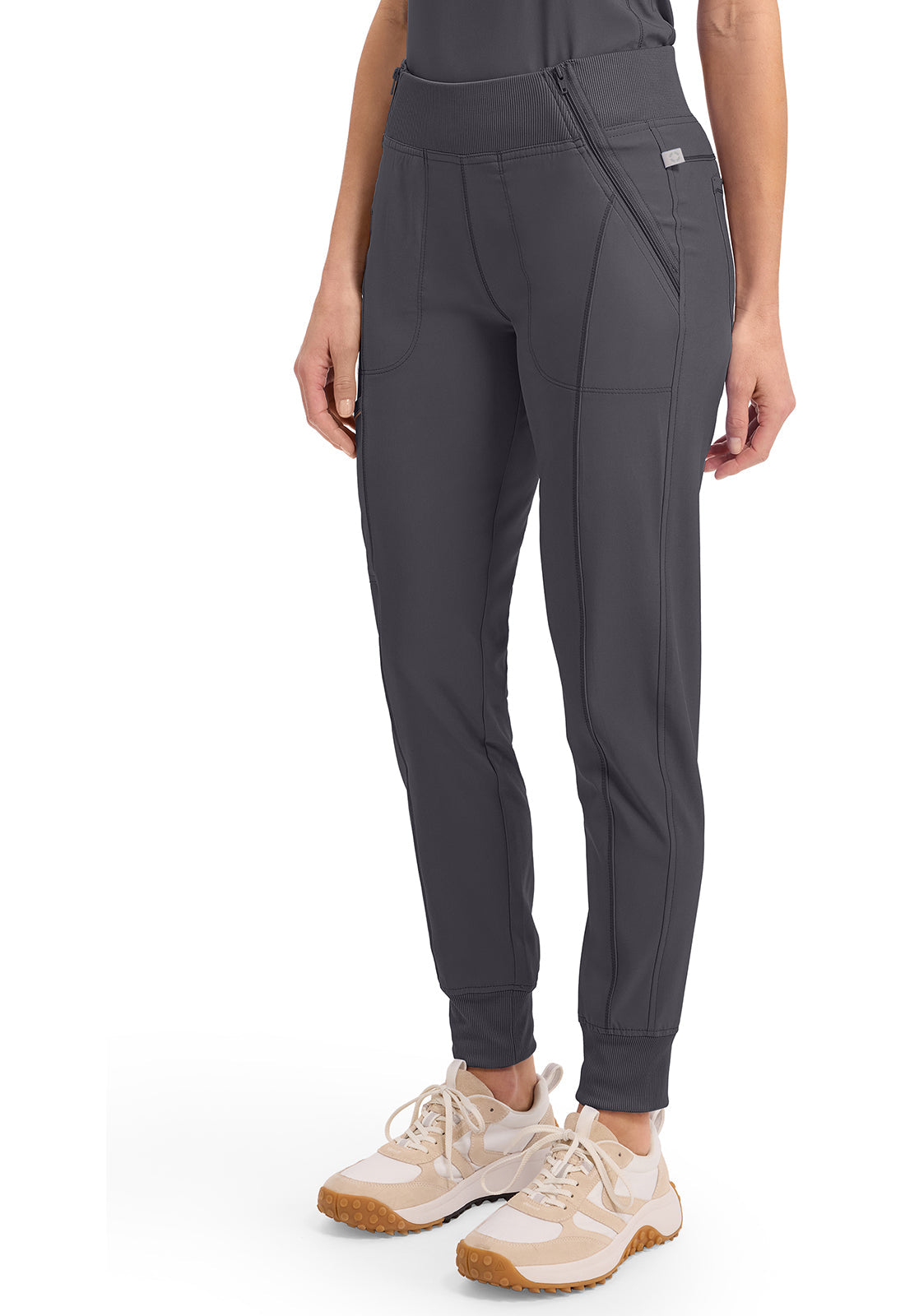 Infinity CK110A Women's Mid Rise Scrub Joggers Pewter