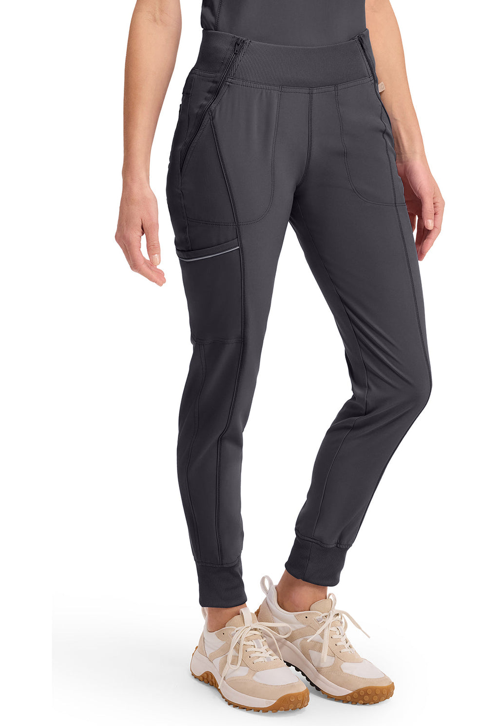 Infinity CK110A Women's Mid Rise Scrub Joggers Pewter