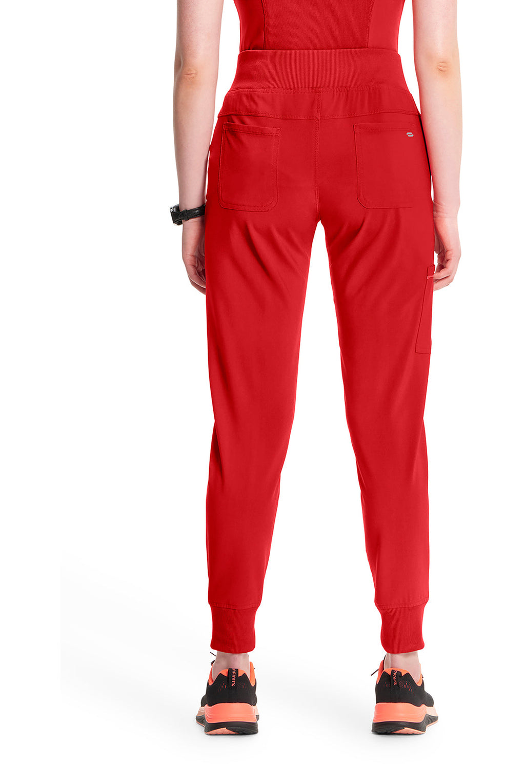 Infinity CK110A Women's Mid Rise Scrub Joggers Red