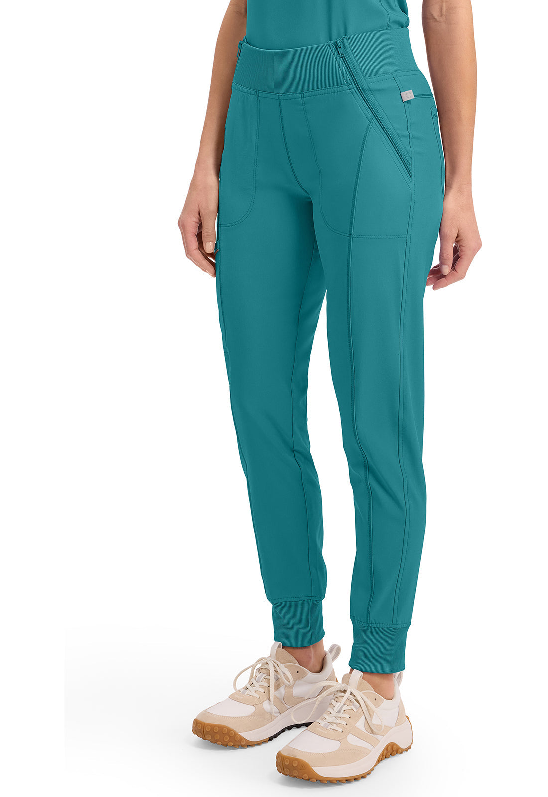 Infinity CK110A Women's Mid Rise Scrub Joggers Teal Blue