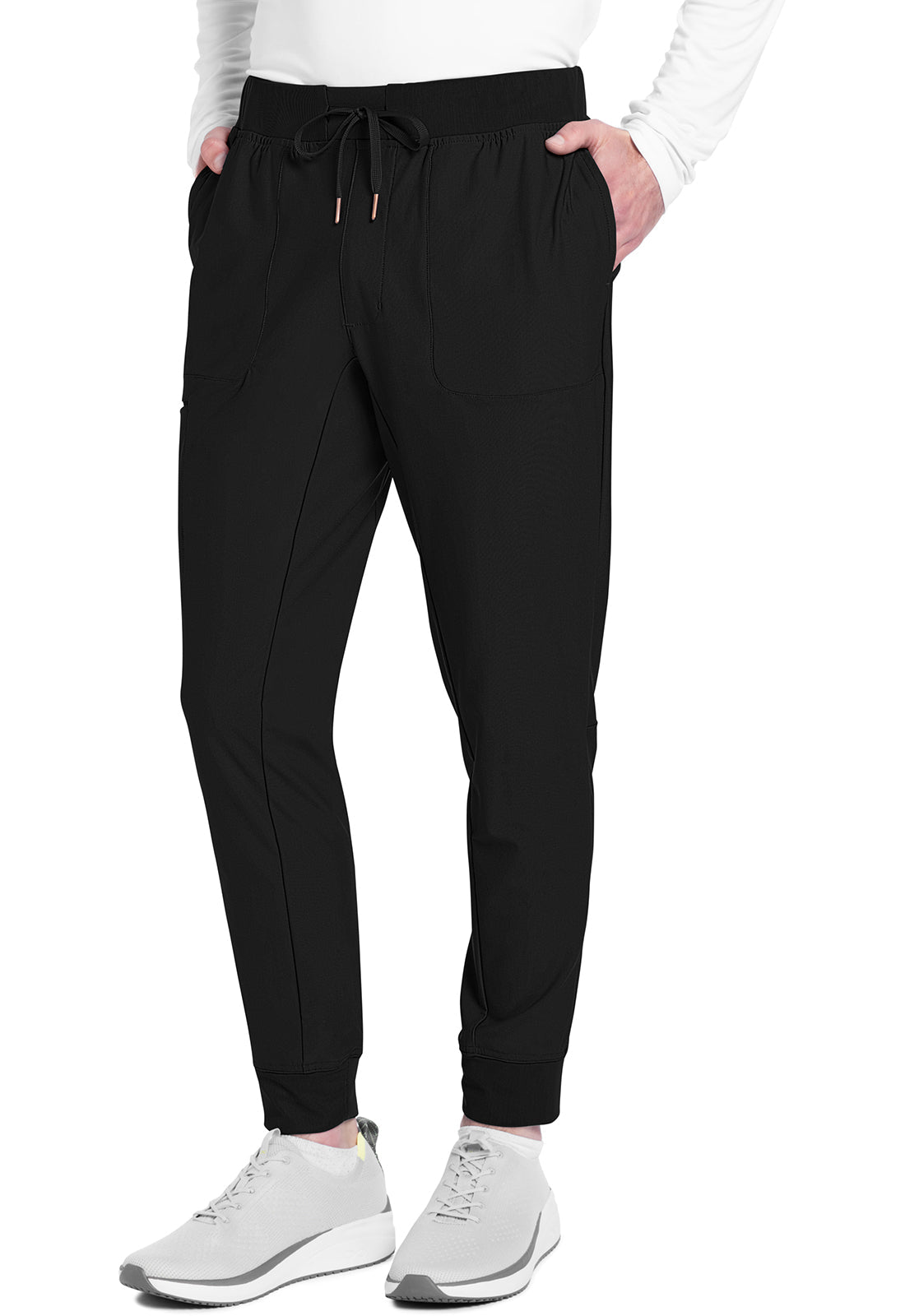Form CK112 Men's Mid Rise Scrub Joggers Black
