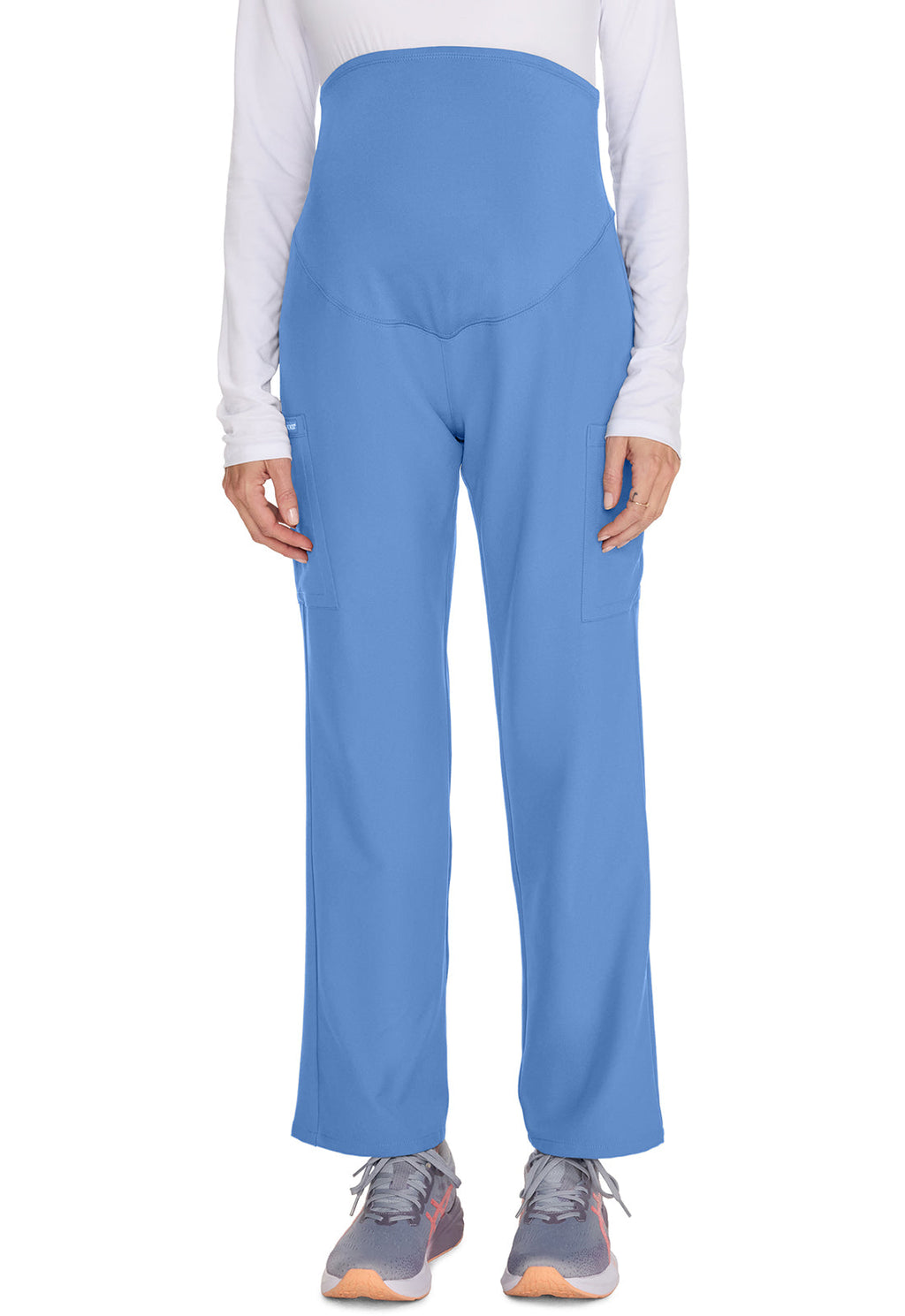 Workwear Originals Ultra CK118A Women's Maternity Straight leg Scrub Pants Ciel Blue
