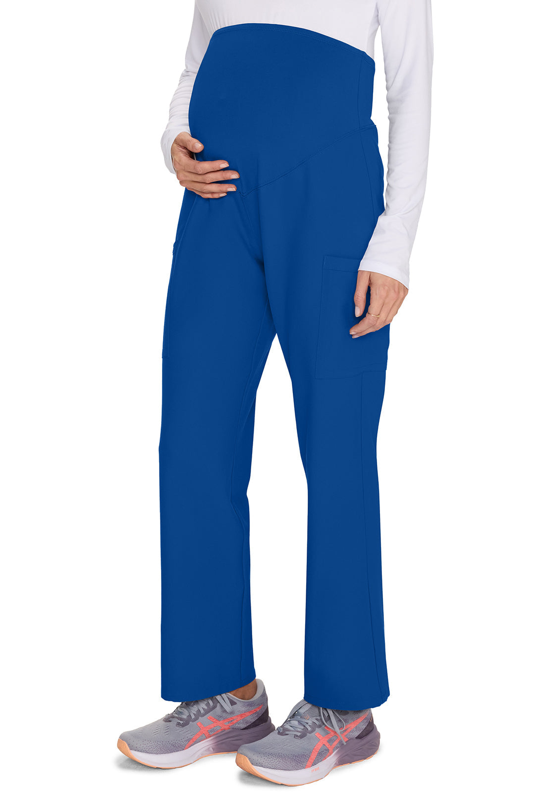 Workwear Originals Ultra CK118A Women's Maternity slim leg Scrub Pants Galaxy Blue
