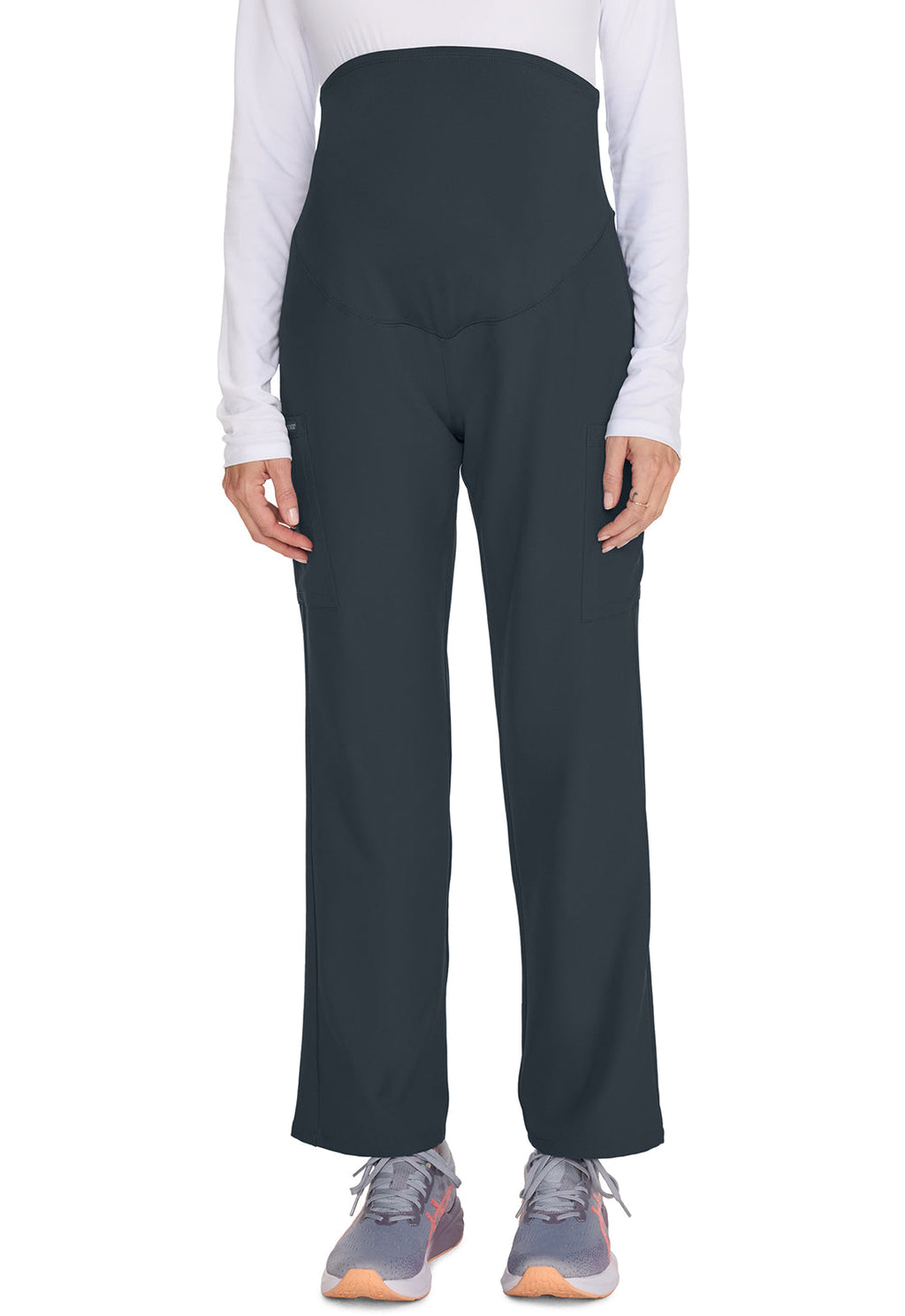 Workwear Originals Ultra CK118A Women's Maternity slim leg Scrub Pants Pewter
