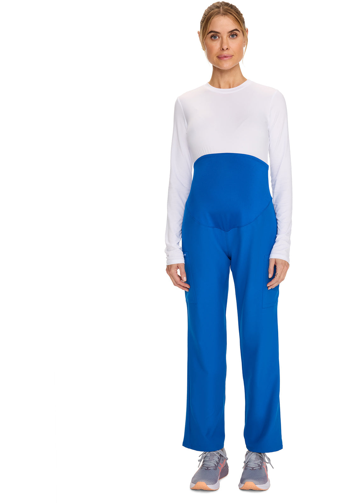 Workwear Originals Ultra CK118A Women's Maternity slim leg Scrub Pants Royal