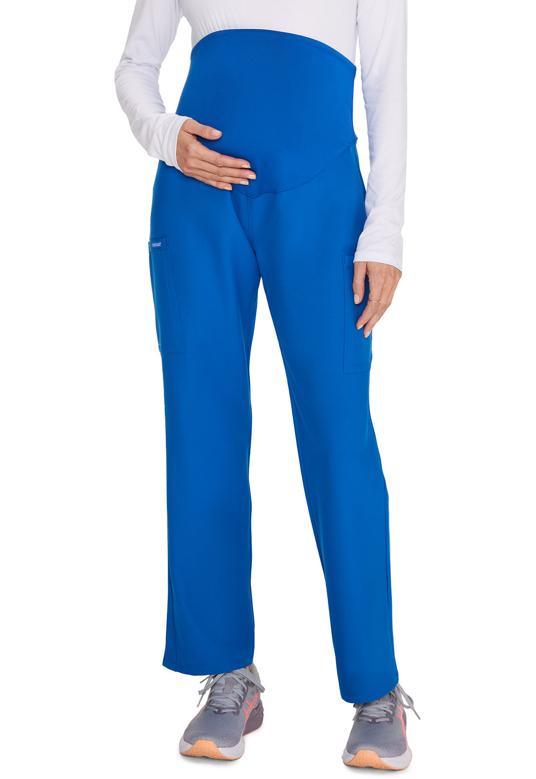 Workwear Originals Ultra CK118A Women's Maternity Straight leg Scrub Pants Royal