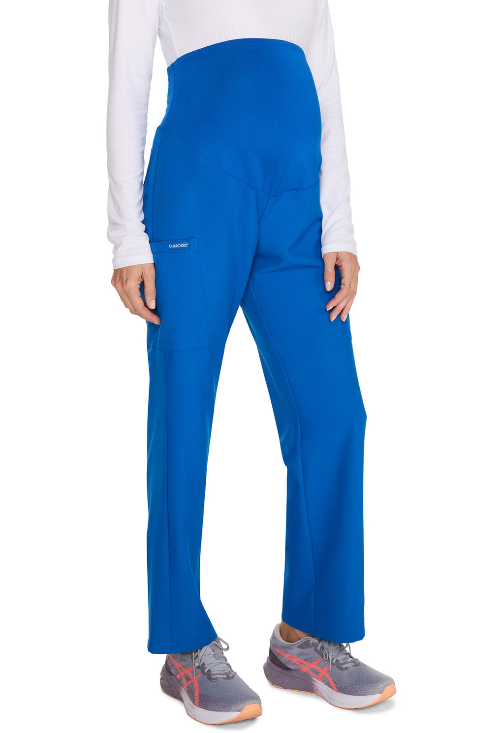 Workwear Originals Ultra CK118A Women's Maternity slim leg Scrub Pants Royal