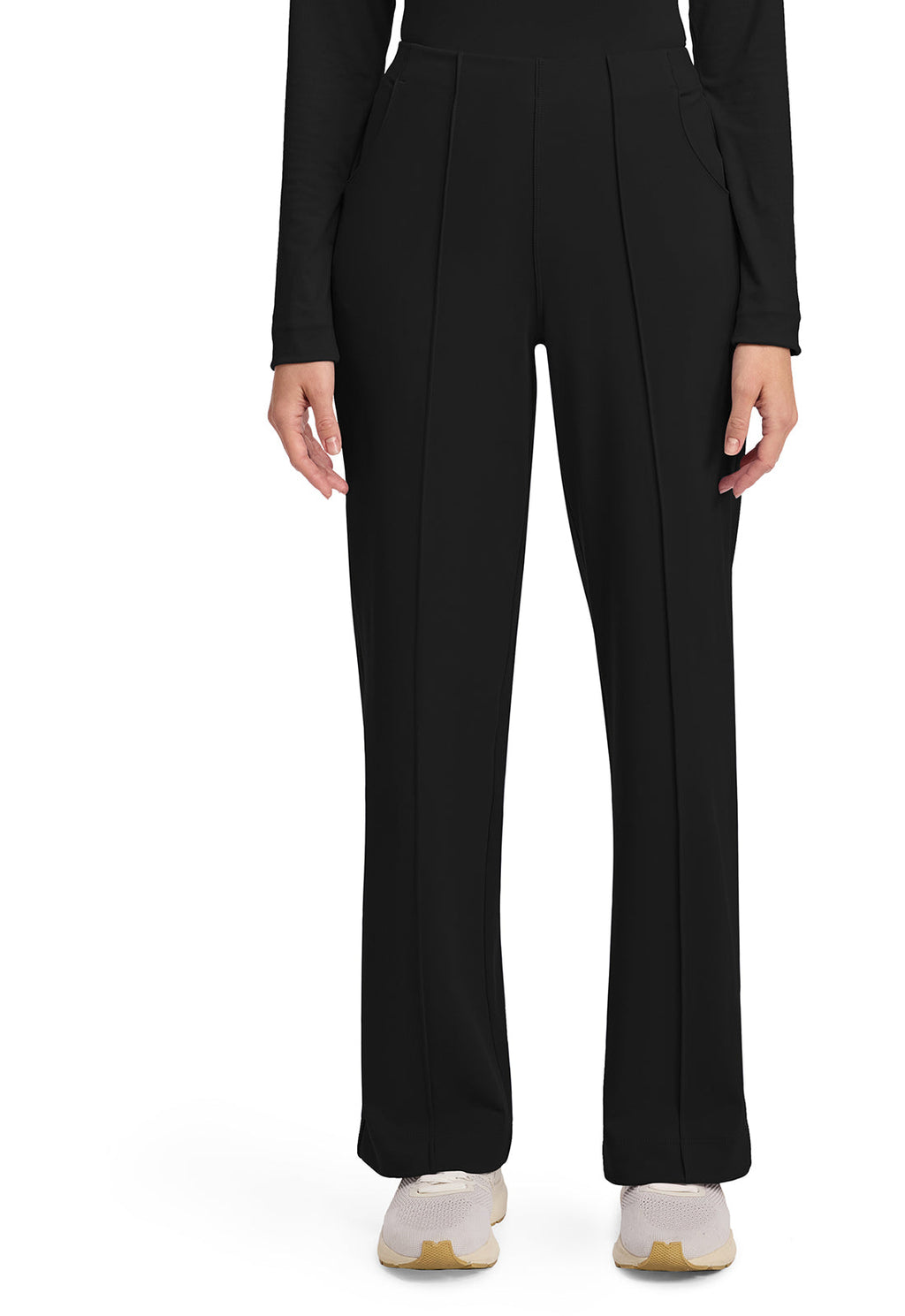 Achieve CK162 Women's 3-Pocket Wide Leg Pants Black